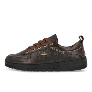 Lacoste Umpire 125 3 CMA Brown / Dark Brown - Leather Low Top Sneakers 749CMA0001267 | Overkill