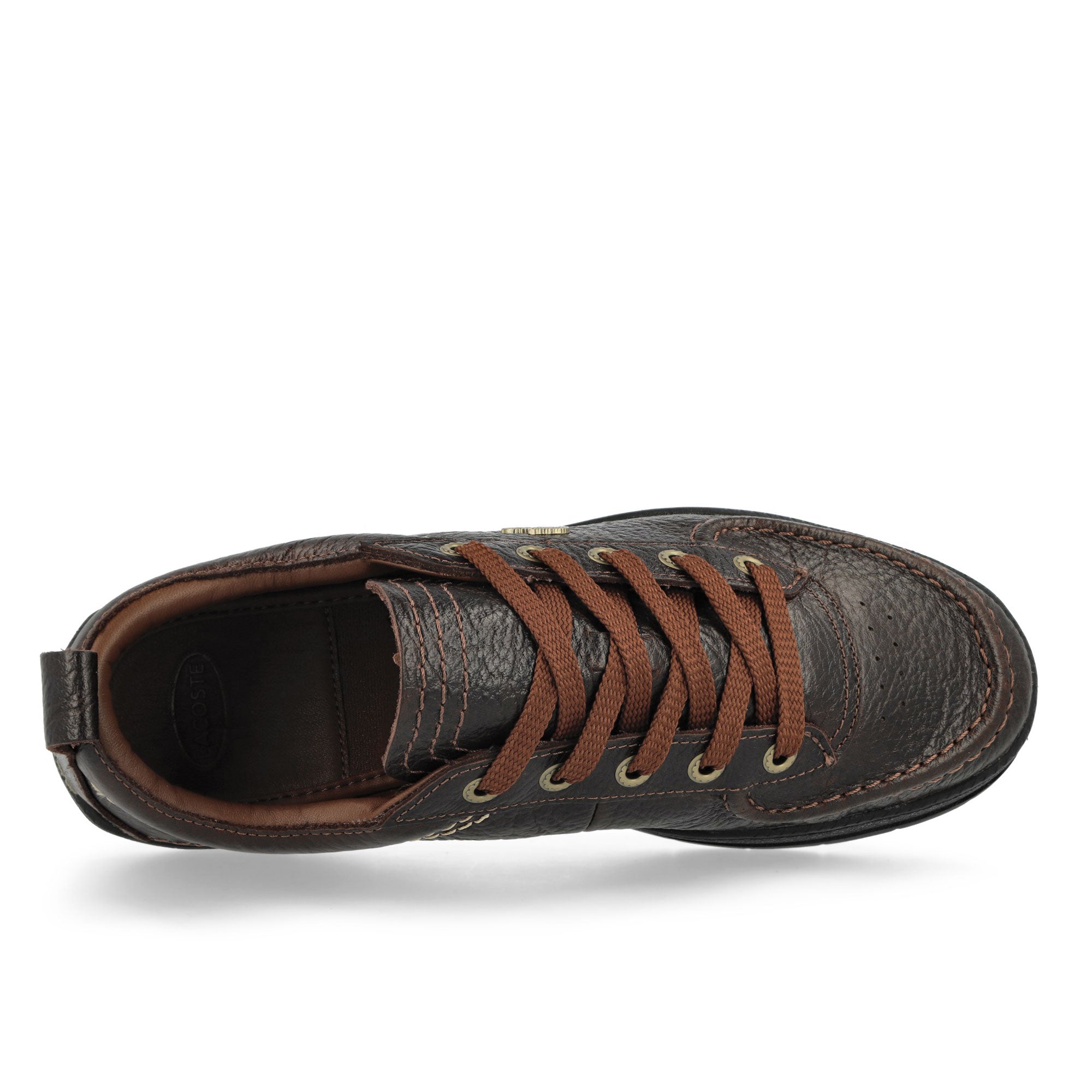 Lacoste Umpire 125 3 CMA Brown / Dark Brown - Leather Low Top Sneakers Detailfoto | Overkill