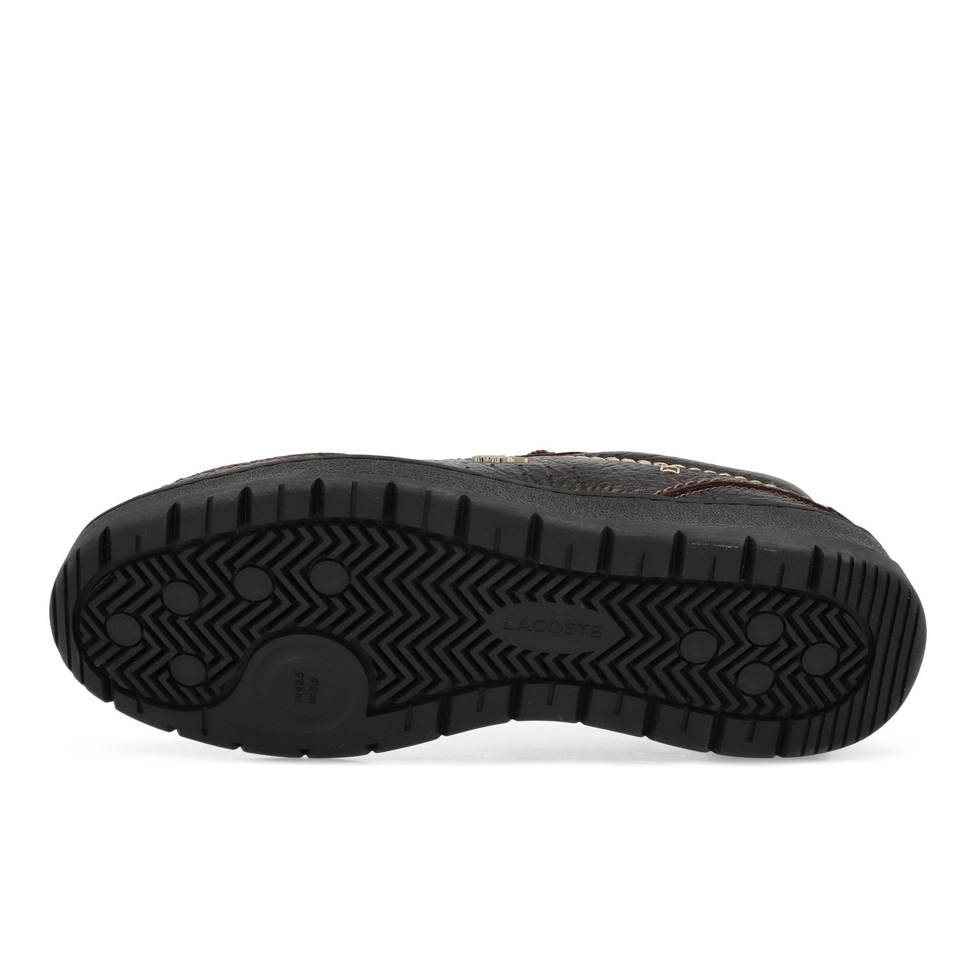 Lacoste Umpire 125 3 CMA Brown / Dark Brown - Leather Low Top Sneakers Detail View 1 | Overkill