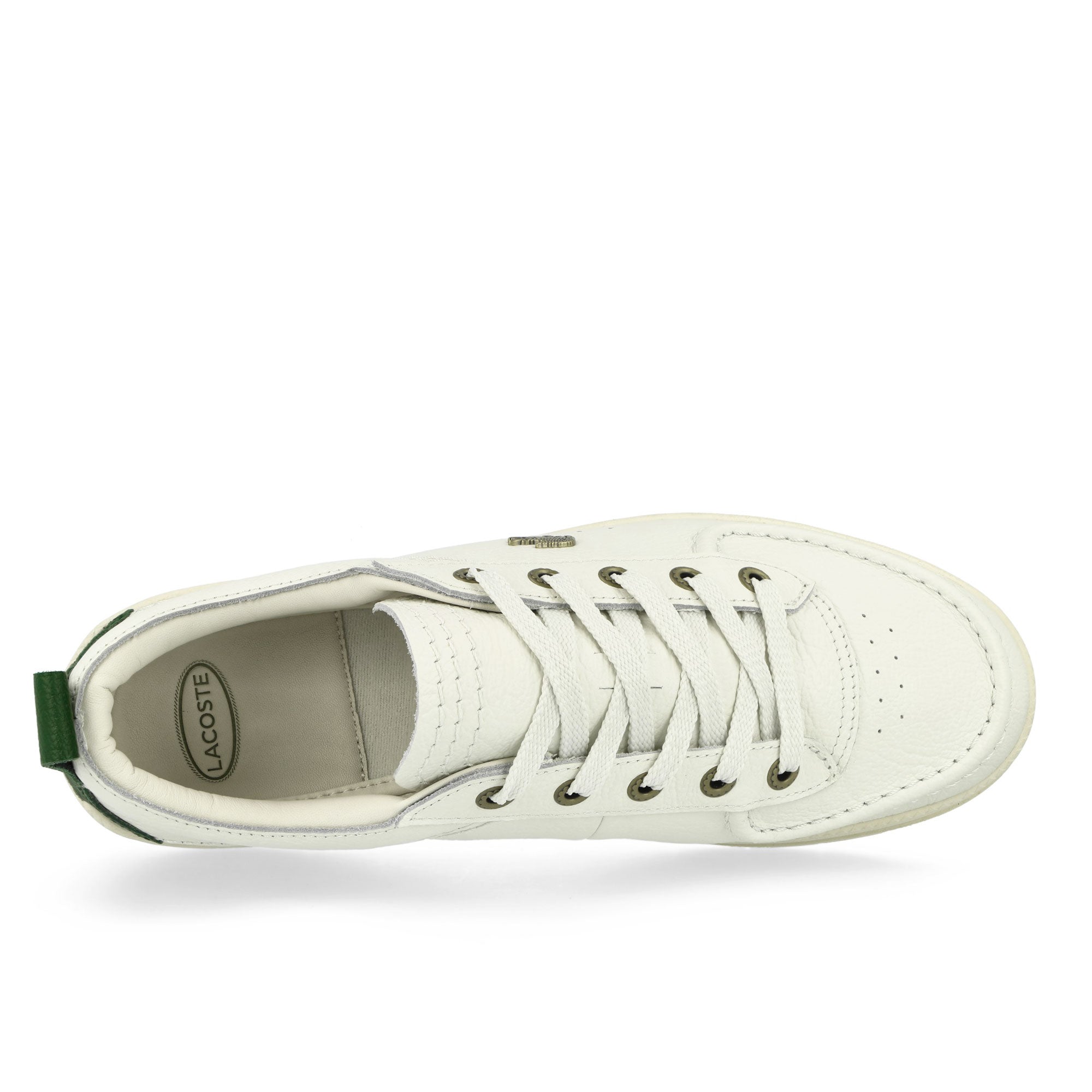 Lacoste Umpire 125 2 CMA Off White / Dark Green - Leather Low Top Sneakers Detailfoto | Overkill