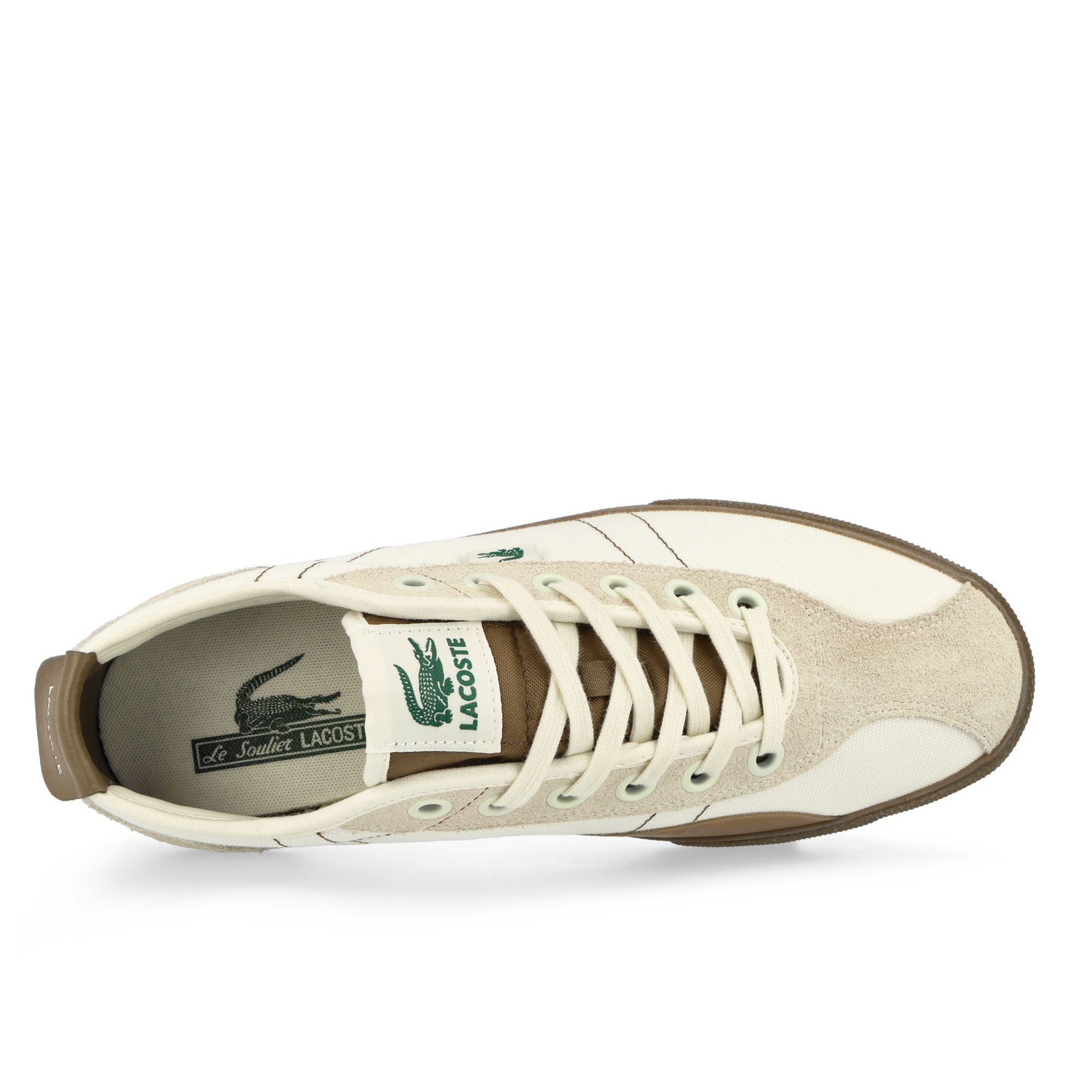 Lacoste Backslam 125 2 CMA Off White / Dark Gum Low Top Sneakers Detailfoto | Overkill