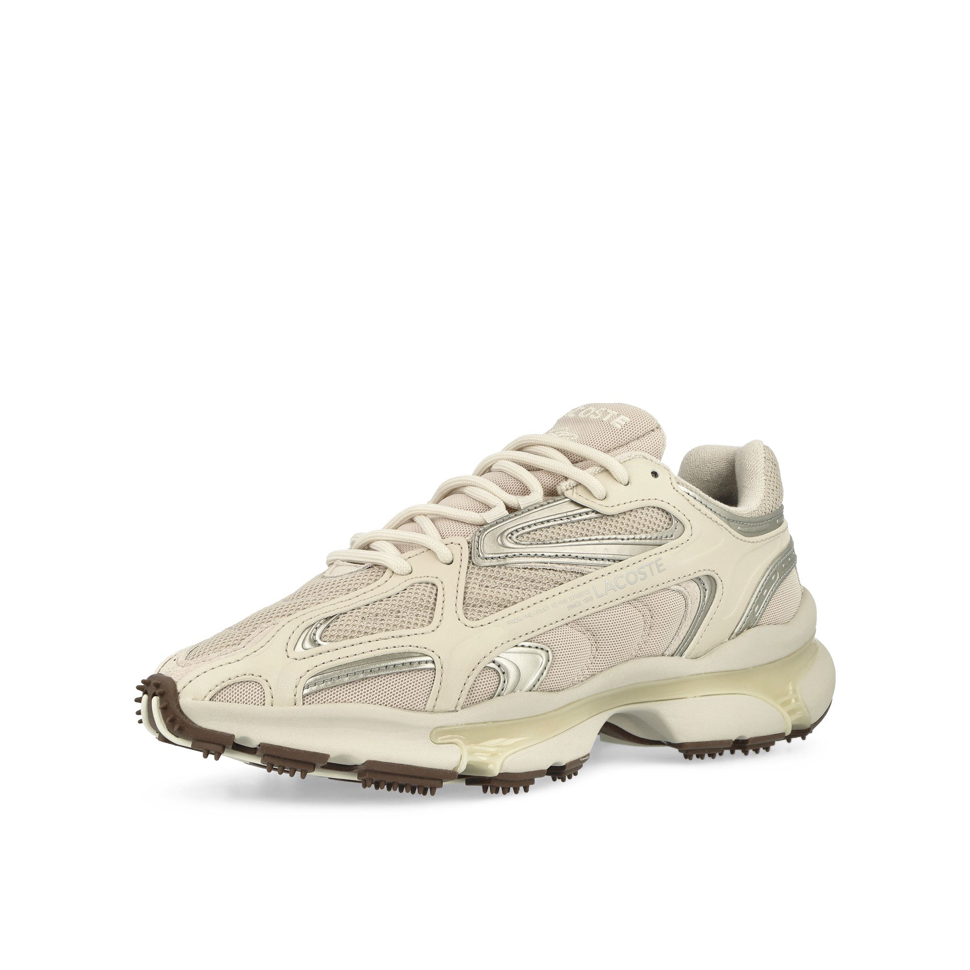 Lacoste L003 2K24 125 1 SMA Off White / Off White - Textile Low Top Sneakers Close Up | Overkill