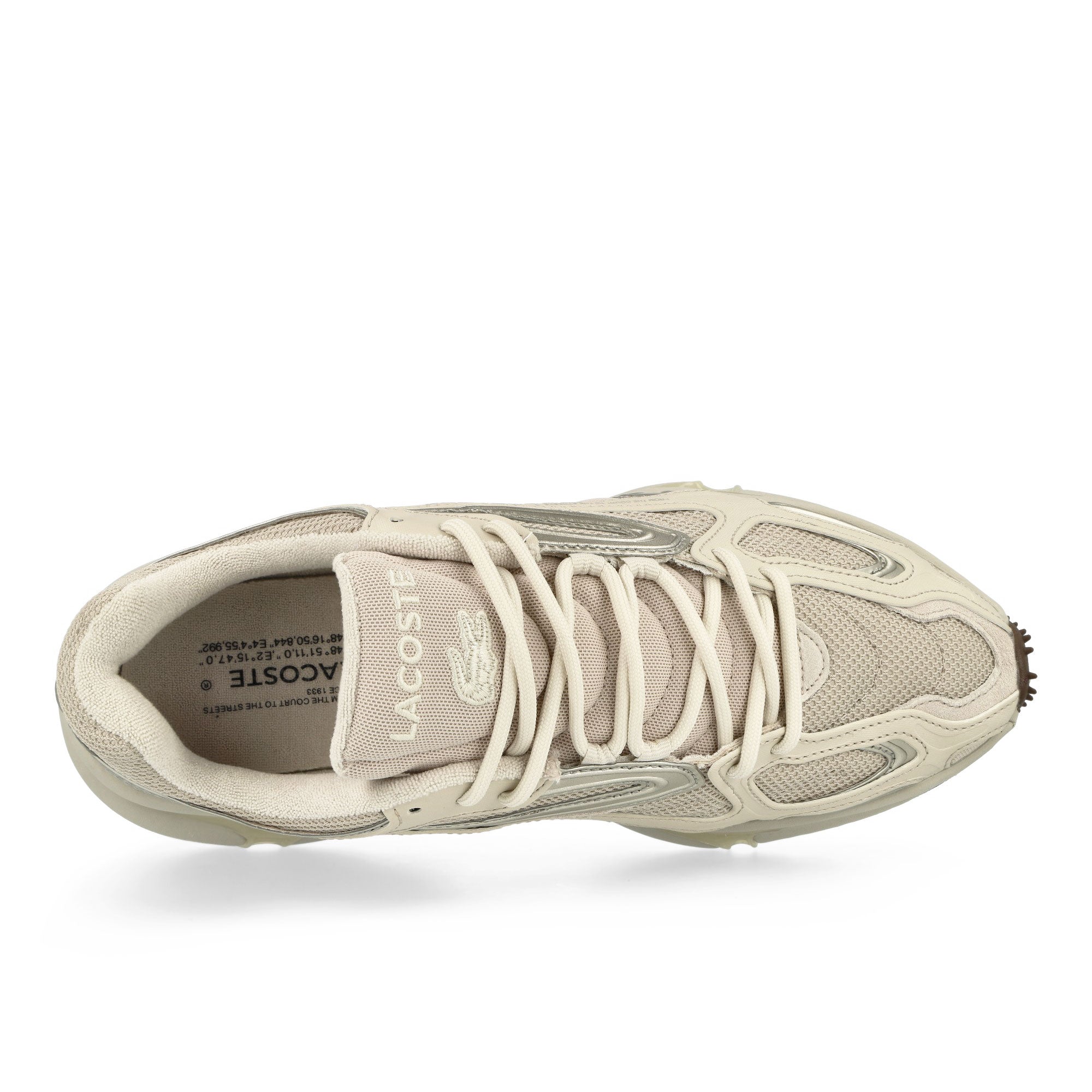 Lacoste L003 2K24 125 1 SMA Off White / Off White - Textile Low Top Sneakers Detailfoto | Overkill