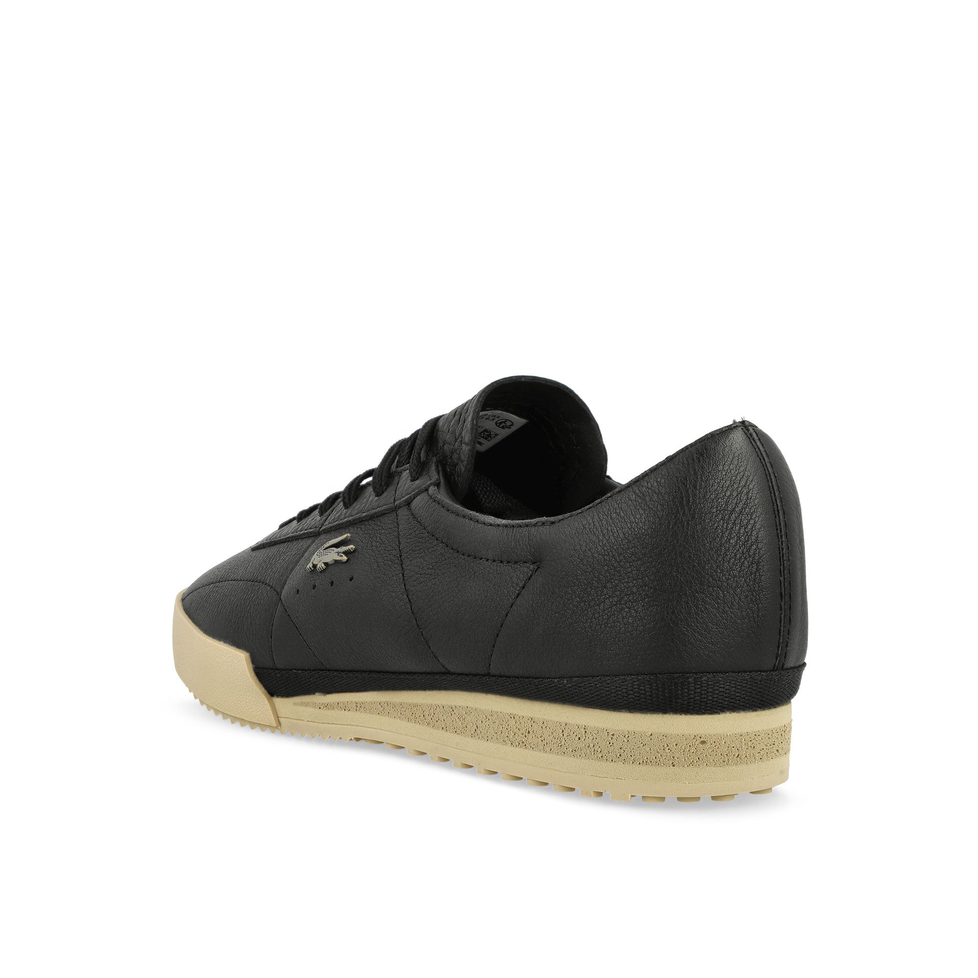 Lacoste Aura 225 3 SMA Black / Light Brown Low Top Sneakers 750SMA0156CA1 Material | Overkill