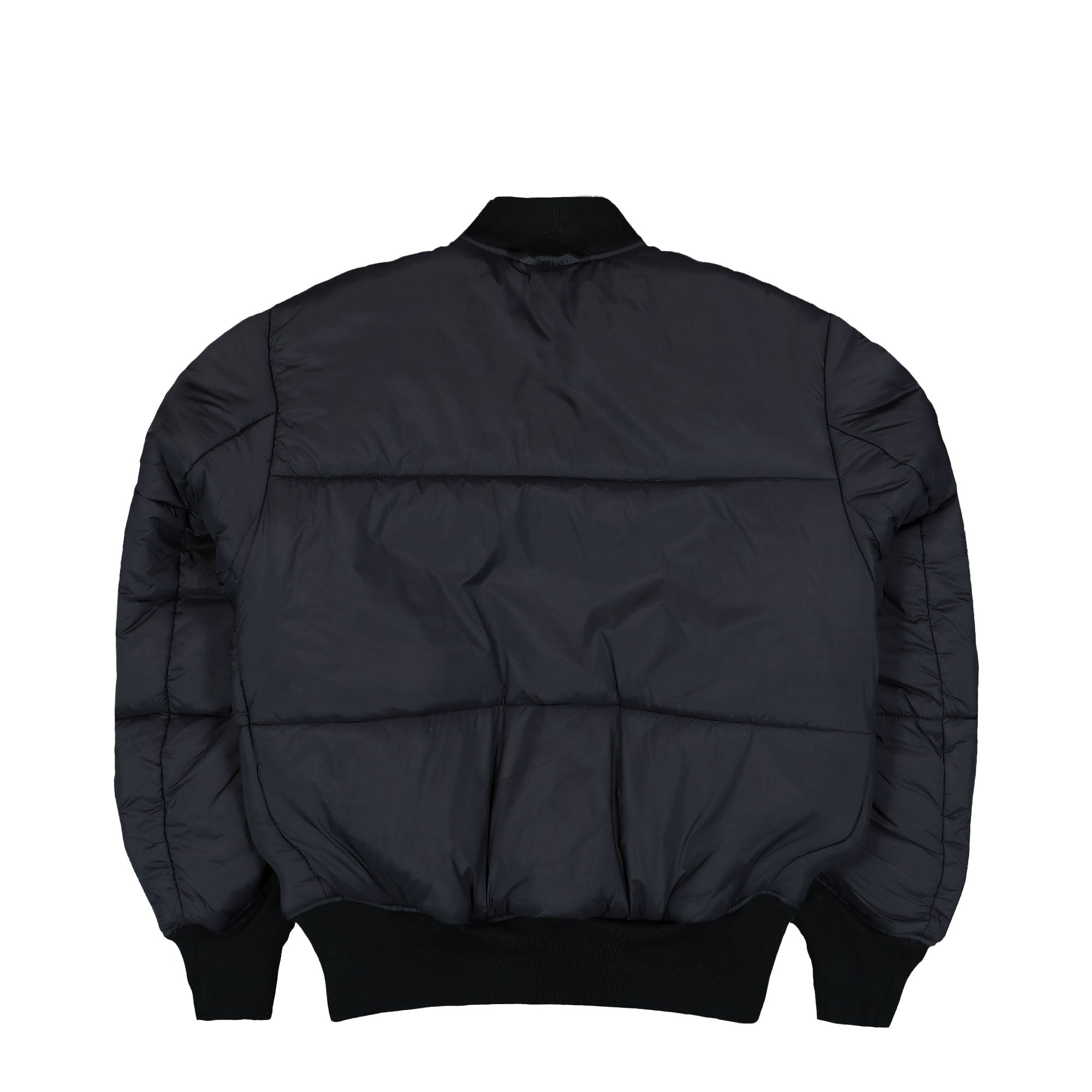 Alpha Industries MA-1 Base Flight Jacket Black Bomber Jacket 756111-03 Detail View 5 | Overkill
