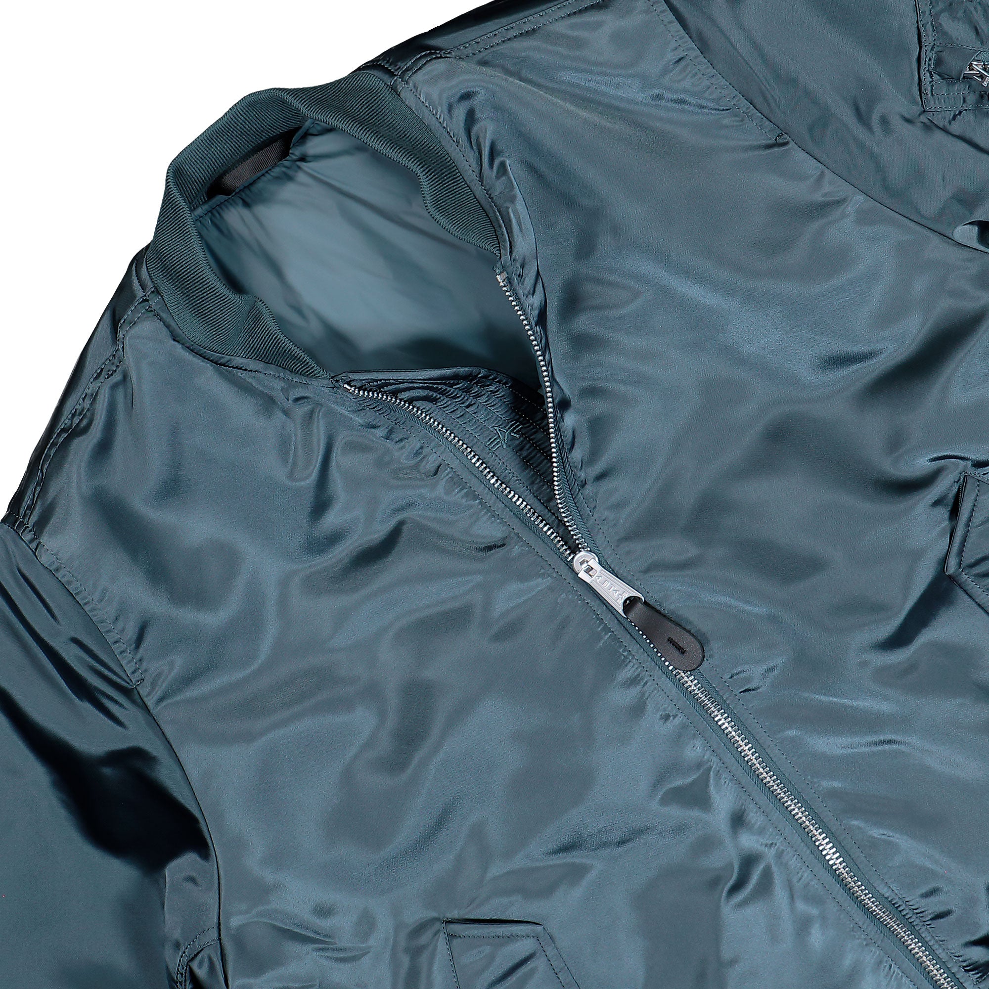 Alpha Industries MA-1 Base Flight Bomber Jacket Denim Blue Bomber & Varsity Jackets 756111-439 Detail View 1 | Overkill