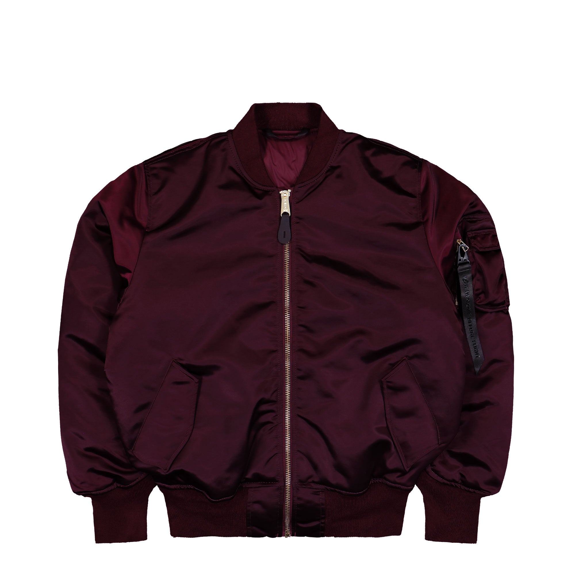 Alpha Industries MA-1 Base Flight Jacket Dark Cherry Bomber Jacket 756111-608 | Overkill
