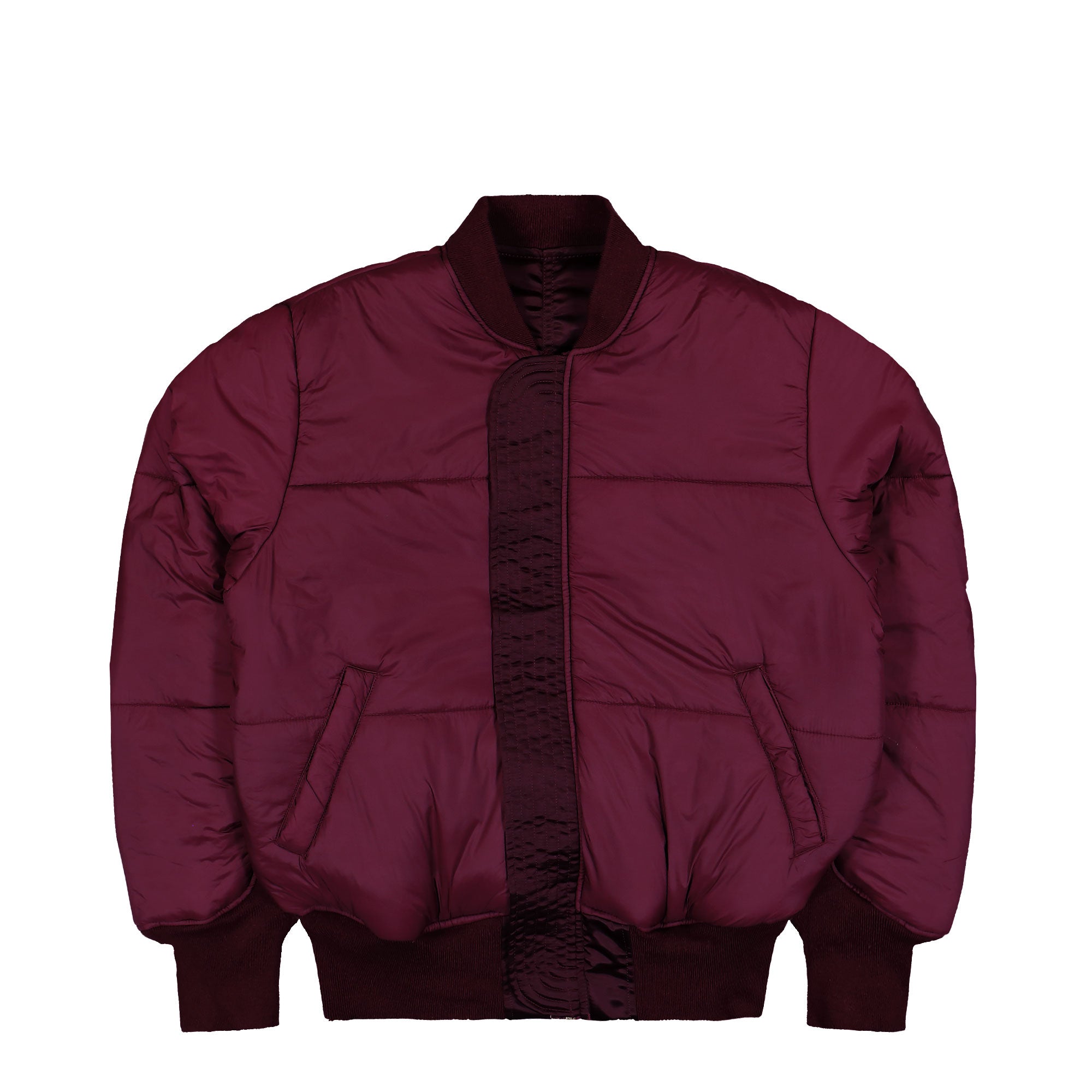 Alpha Industries MA-1 Base Flight Jacket Dark Cherry Bomber Jacket 756111-608 Detail View 6 | Overkill