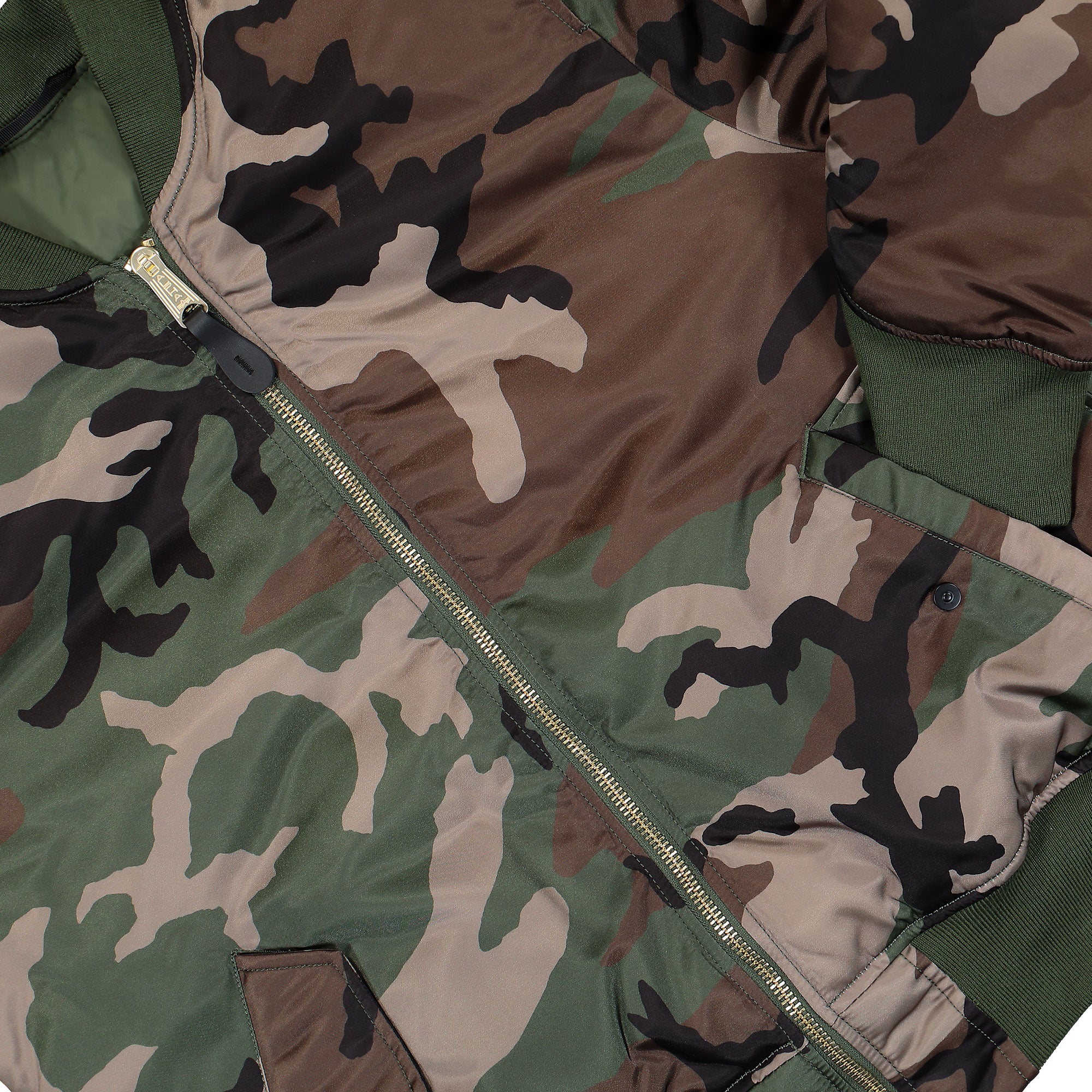 Alpha Industries MA-1 Base Flight Jacket Wdl Camo 65 Bomber Jacket 756111C-408 Detail View 3 | Overkill