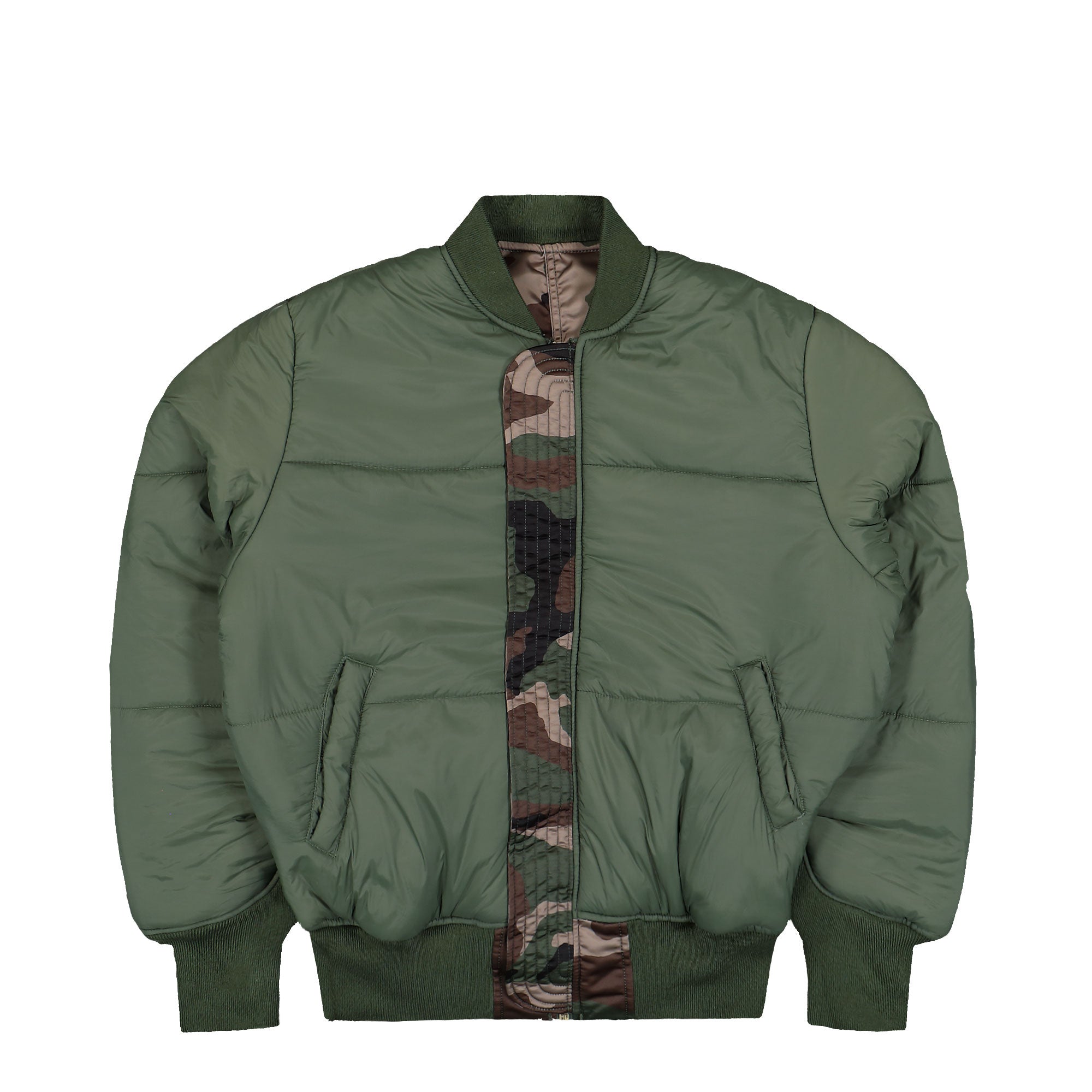 Alpha Industries MA-1 Base Flight Jacket Wdl Camo 65 Bomber Jacket 756111C-408 Detail View 6 | Overkill
