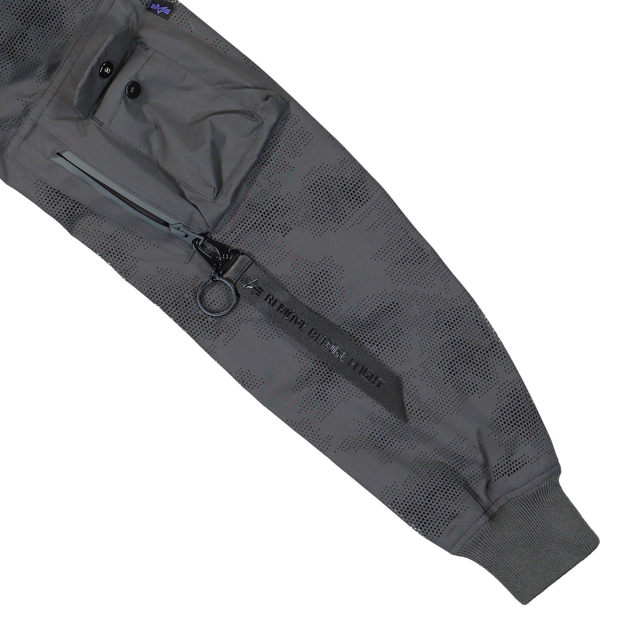 Alpha Industries L-2B Laser Cut Flight Jacket II Charcoal Bomber & Varsity Jackets Detail view 1 | Overkill