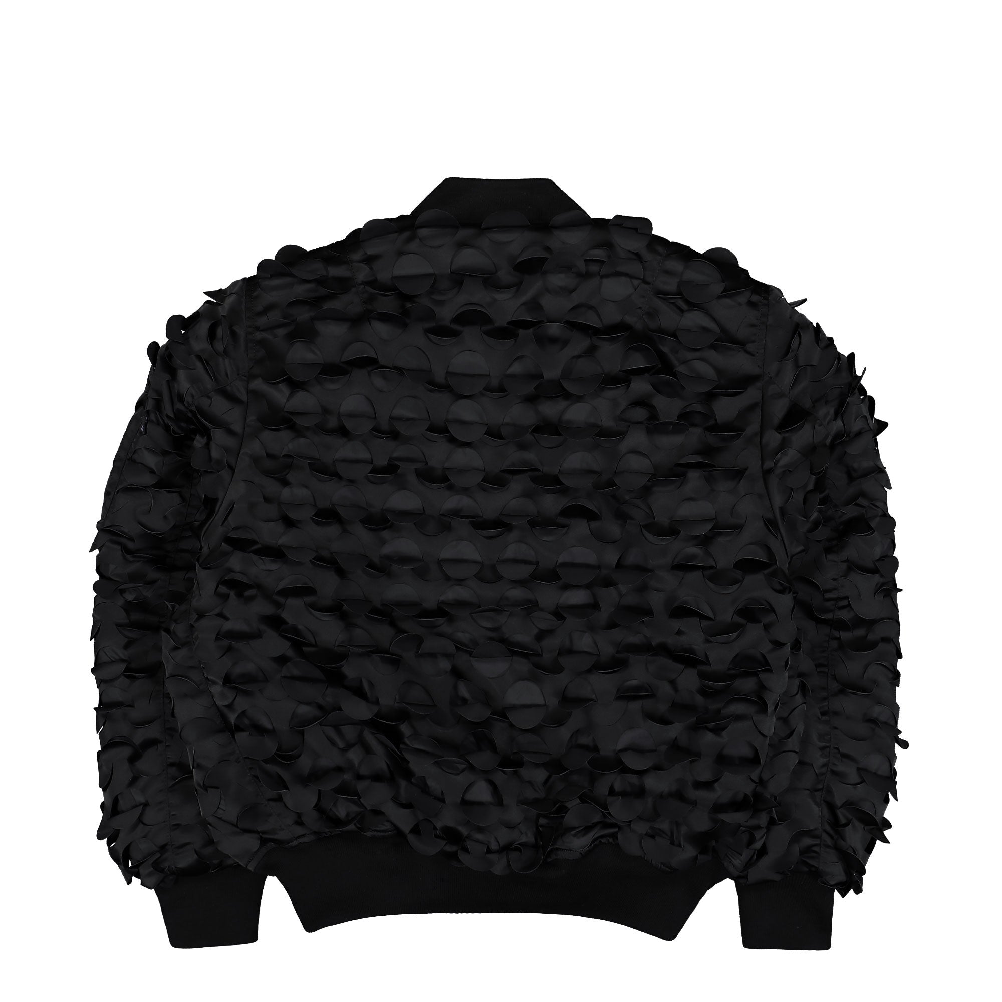 Alpha Industries MA-1 ULCANS Flight Jacket Black Bomber Jacket 756123-03 Close-up | Overkill