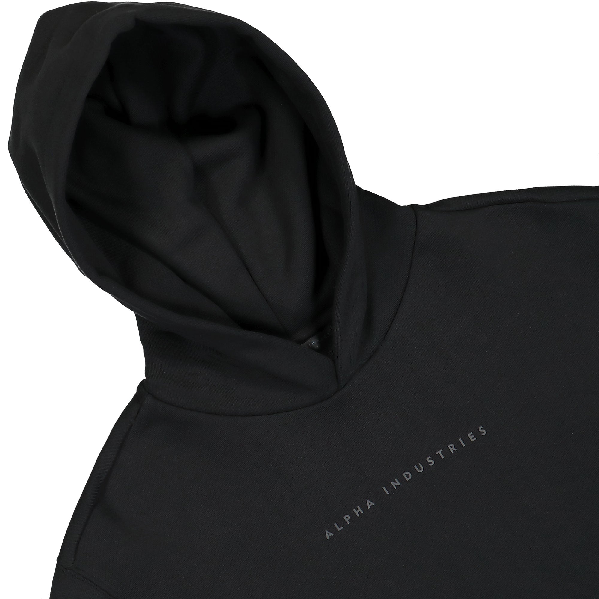 Alpha Industries Base Hoodie Black Hoodies Close-up | Overkill
