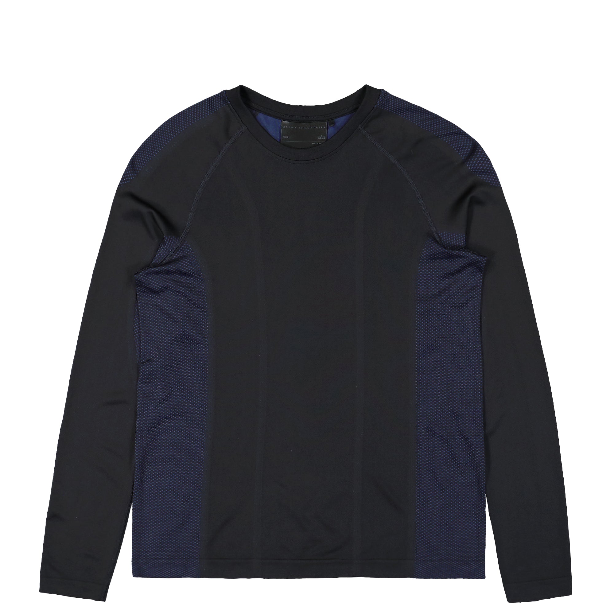 Alpha Industries Seamless LS T-Shirt Black Longsleeves 756580-03 | Overkill