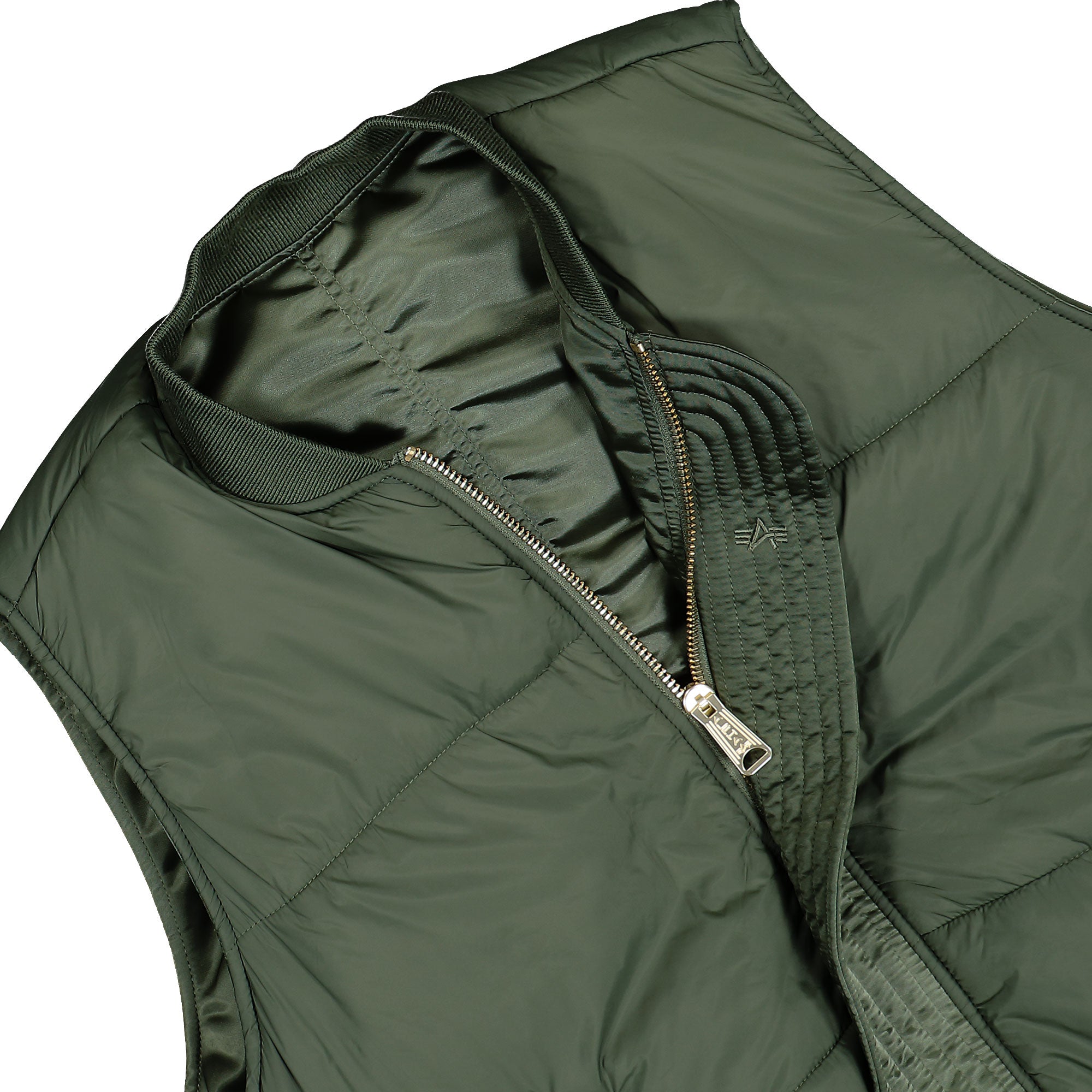 Alpha Industries MA-1 Base Vest Sage Green Vest 758102-01 Detailfoto | Overkill