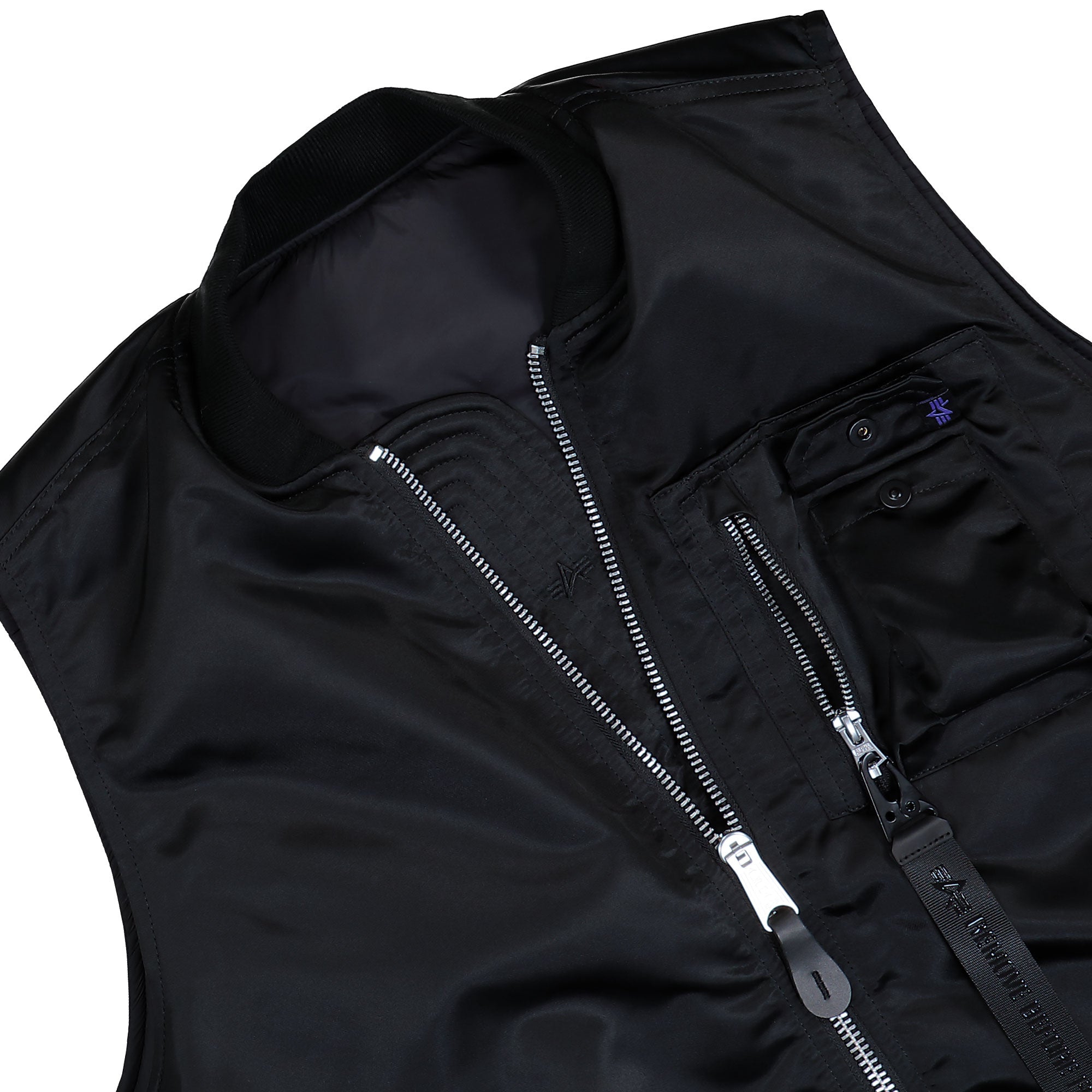 Alpha Industries MA-1 Base Vest Black Vest 758102-03 Detail View 1 | Overkill