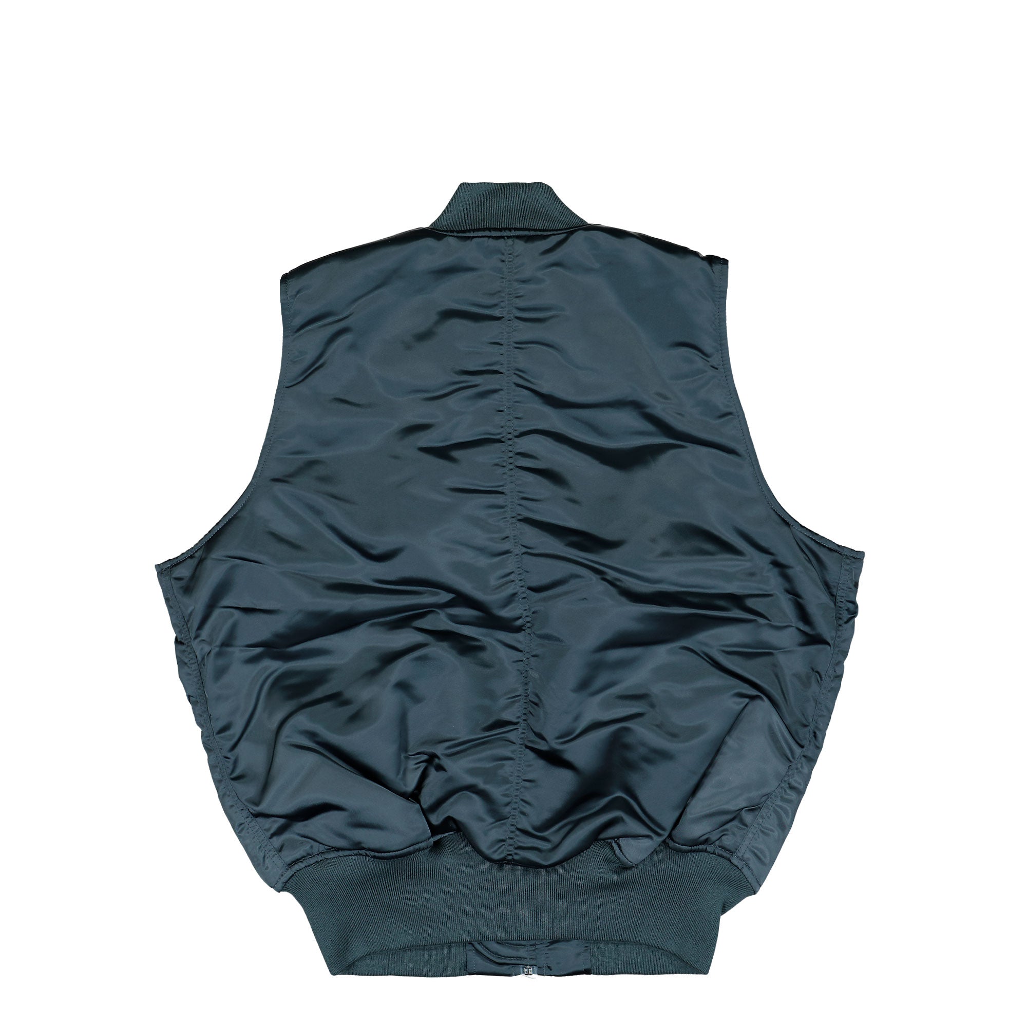 Alpha Industries MA-1 Base Vest Denim Blue Vests 758102-439 Close-up | Overkill