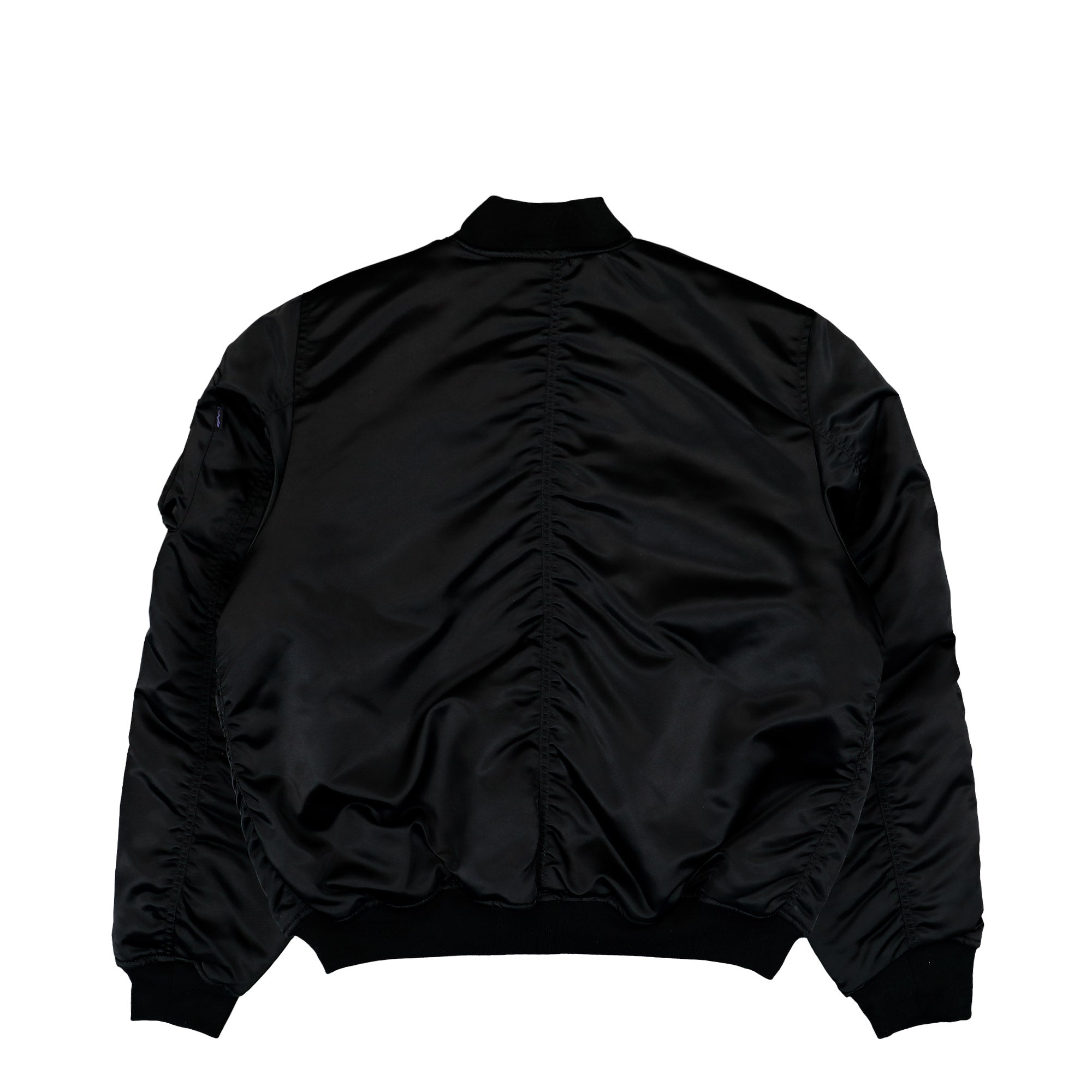 Alpha Industries MA-1 UV Bomber Jacket Black Bomber Jacket 766027-03 Close-up | Overkill