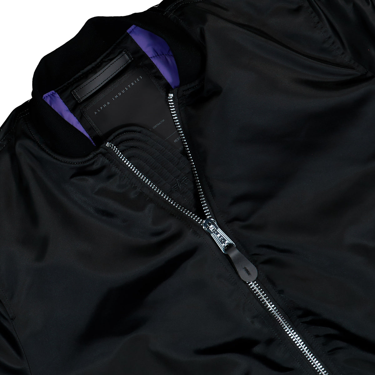 Alpha Industries MA-1 UV Bomber Jacket Black Bomber Jacket 766027-03 Detailfoto | Overkill