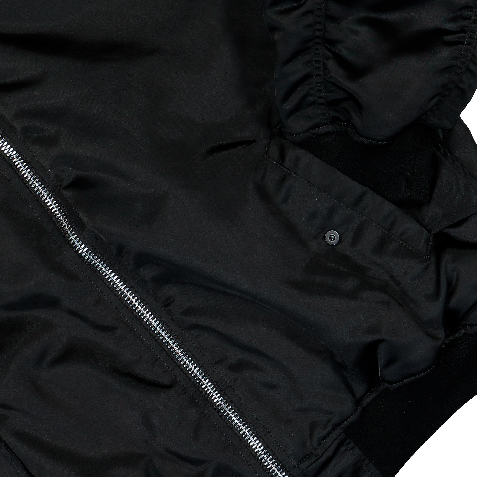 Alpha Industries MA-1 UV Bomber Jacket Black Bomber Jacket 766027-03 Detail View 1 | Overkill