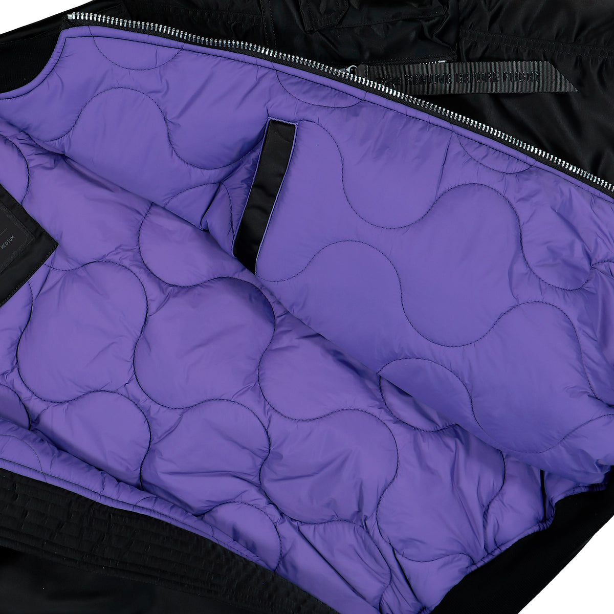 Alpha Industries MA-1 UV Bomber Jacket Black Bomber Jacket 766027-03 Detail View 3 | Overkill