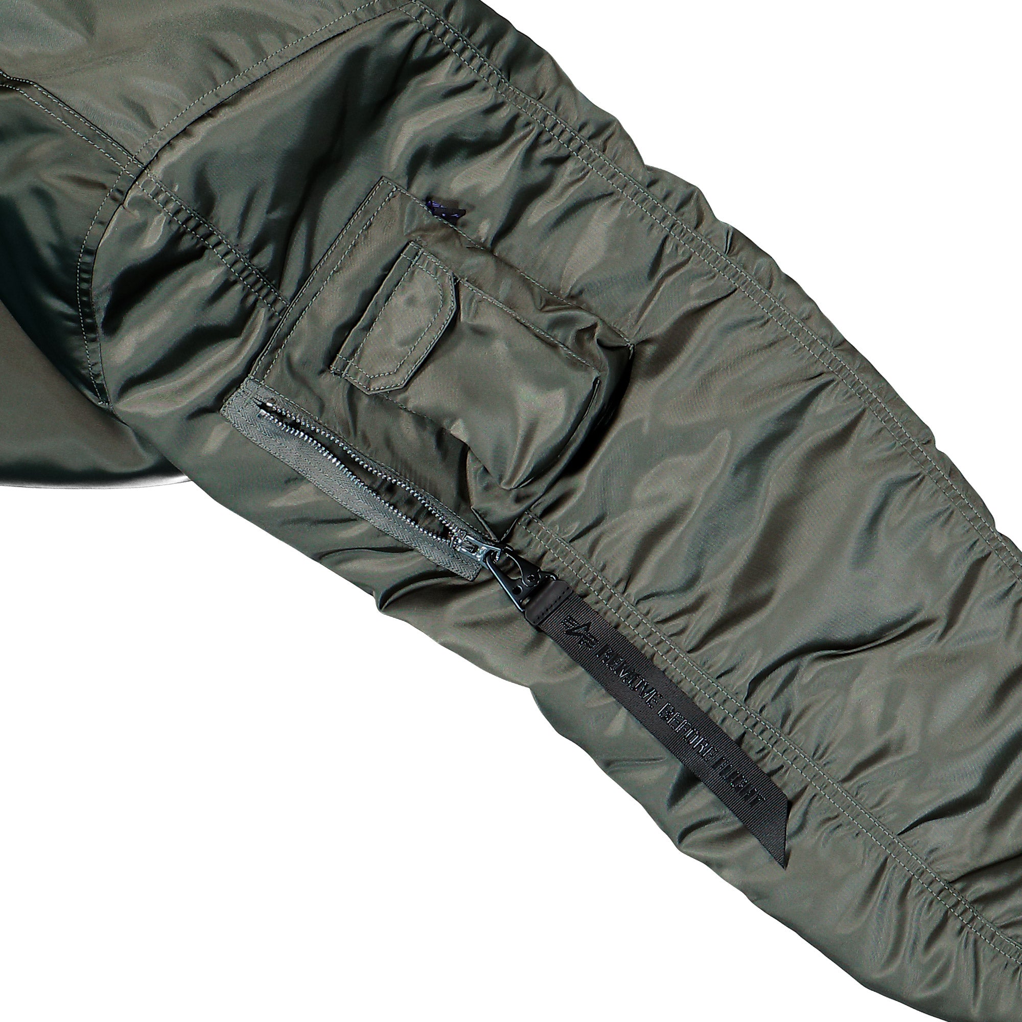 Alpha Industries MA-1 UV Bomber Jacket Vintage Green Bomber Jacket 766027-432 Detail View 2 | Overkill