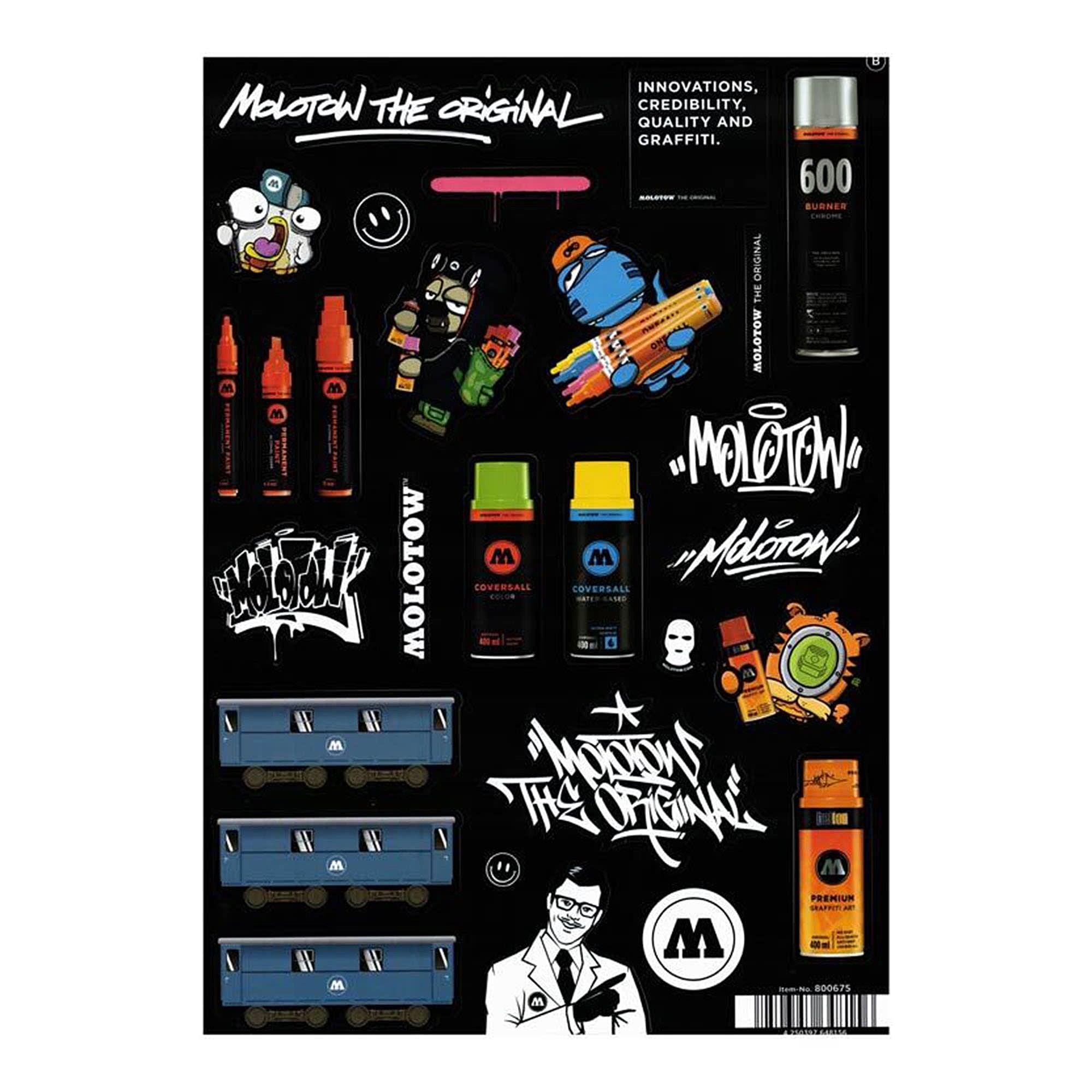 Molotow Sticker Sheets 0 Sticker Close-up | Overkill