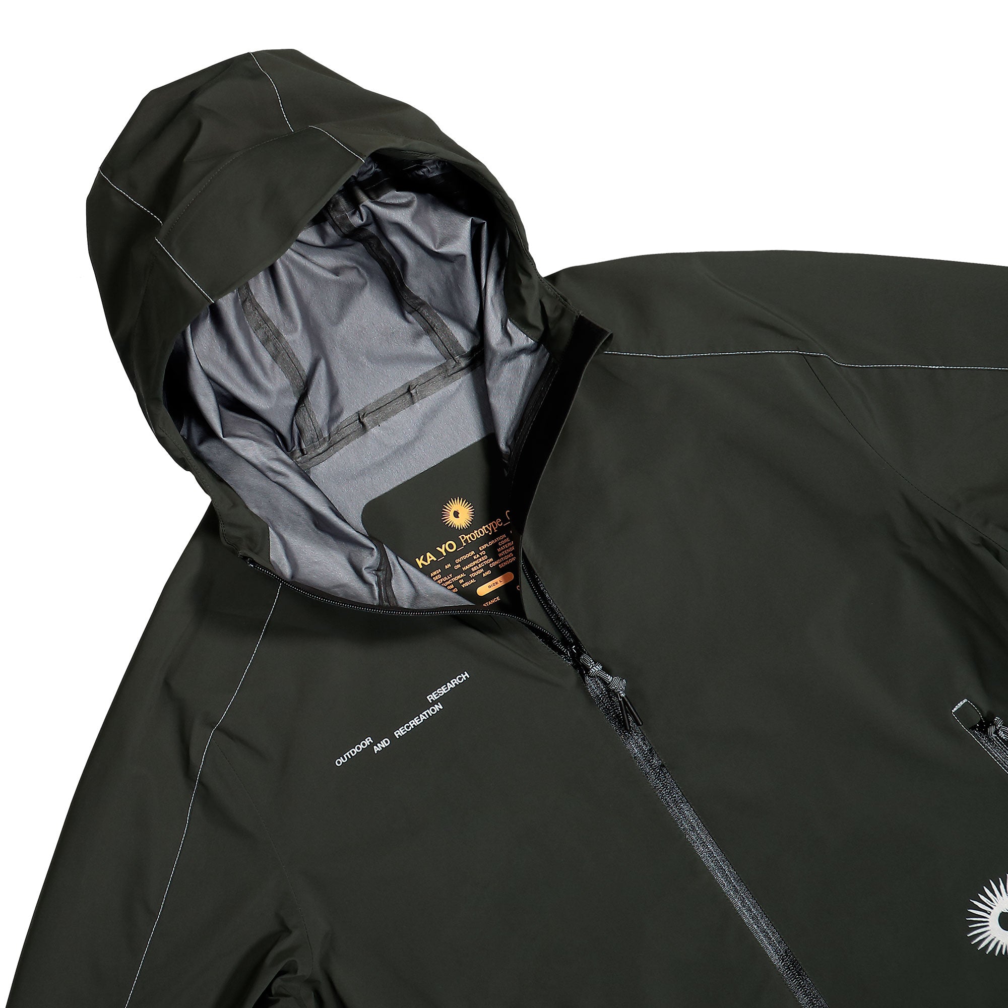 KA_YO_Prototype Shell Jacket Green Forest Jackets Close-up | Overkill