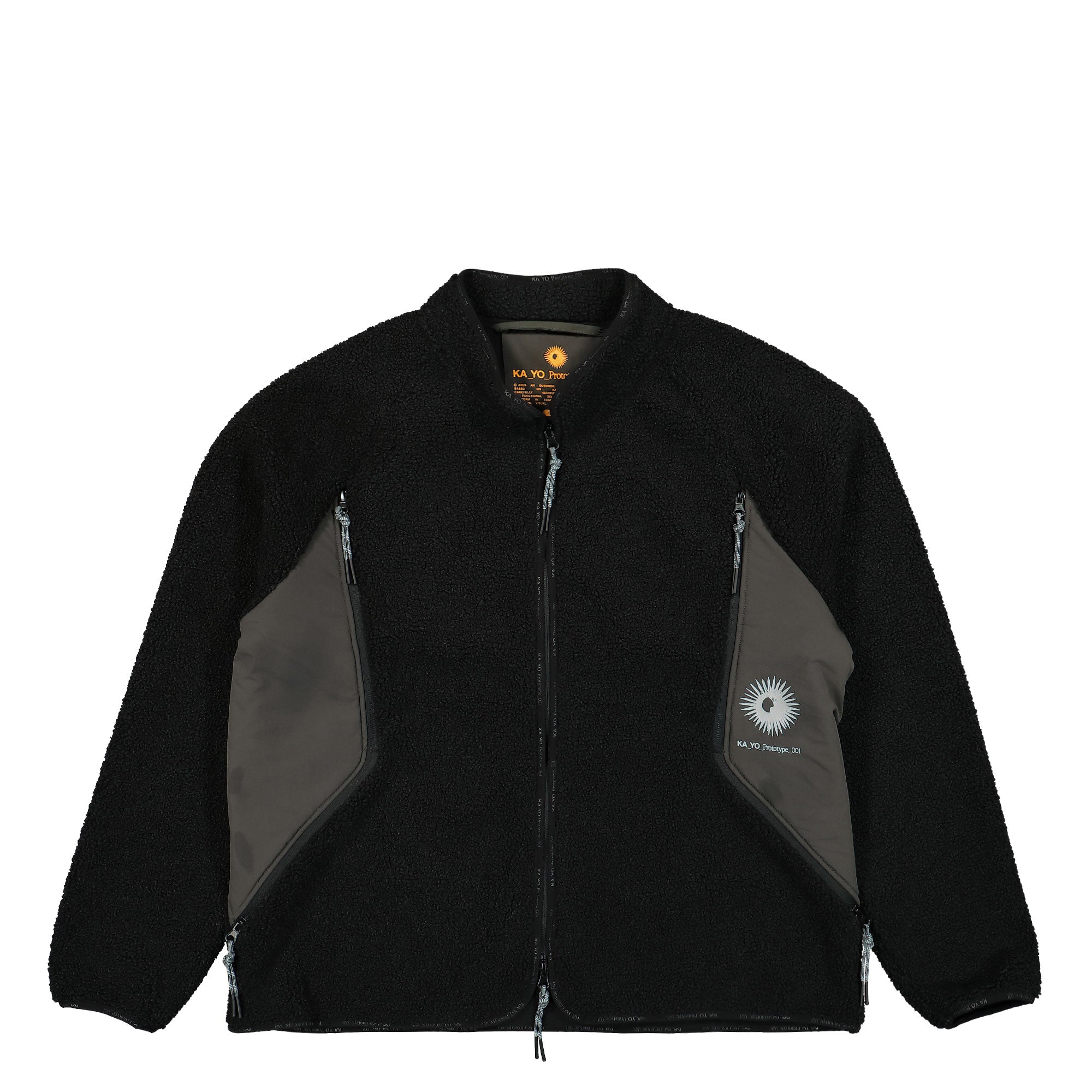 KA_YO_Prototype Pile Fleece Jacket Black Fleece Jackets 80017 510 | Overkill