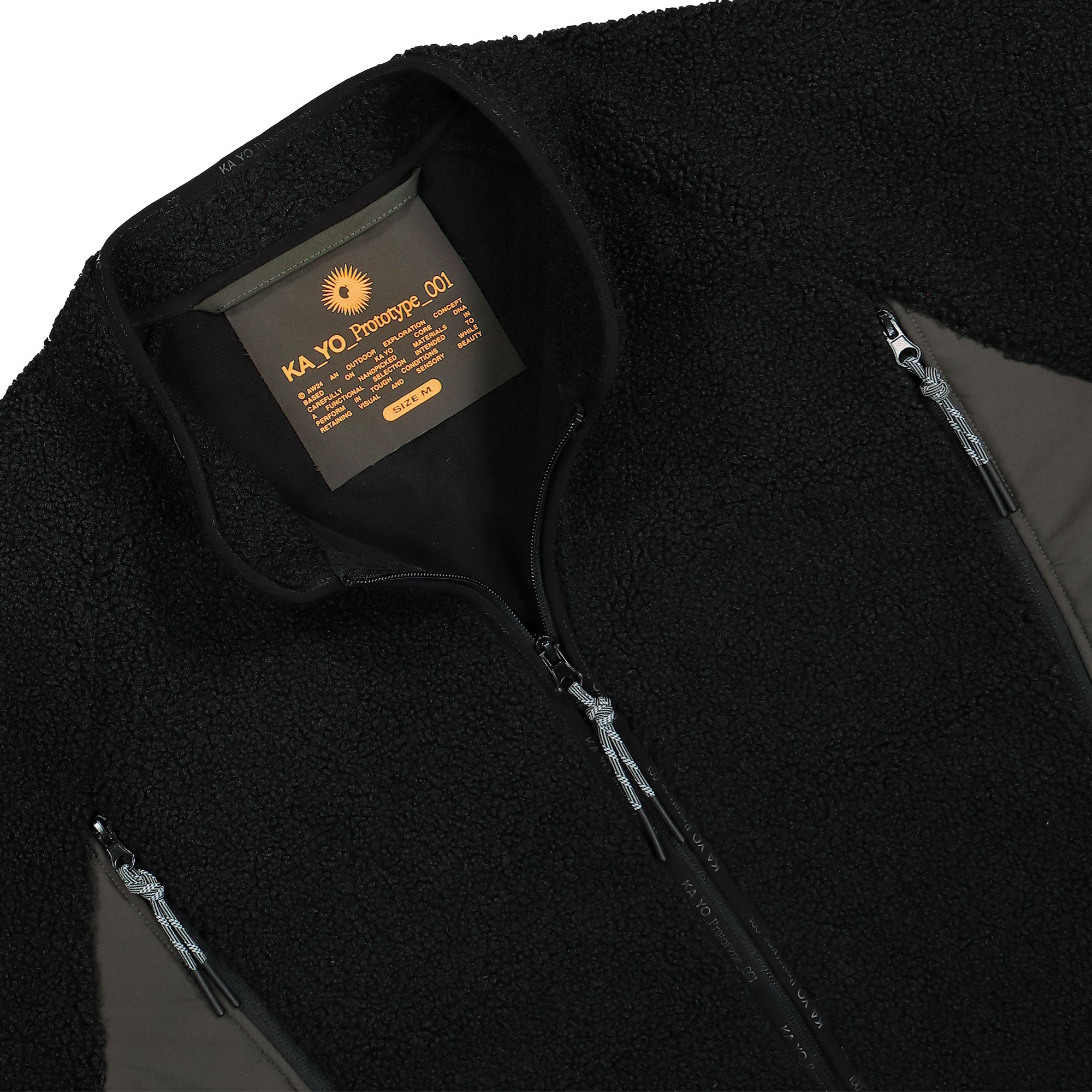 KA_YO_Prototype Pile Fleece Jacket Black Fleece Jackets Detailfoto | Overkill