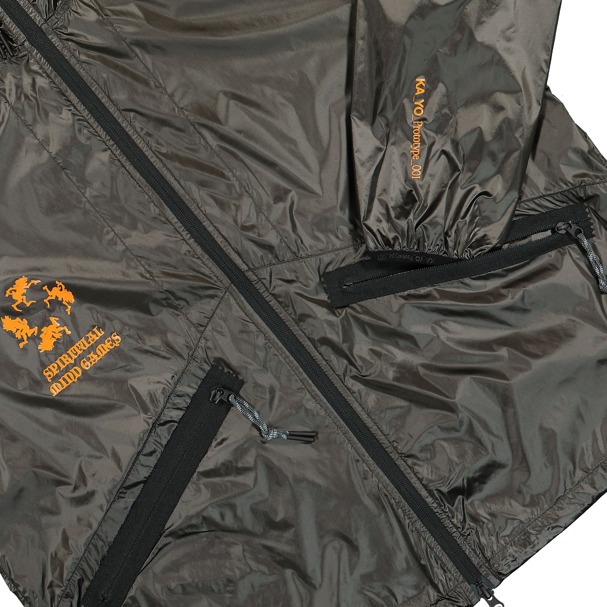 KA_YO_Prototype Windbreaker JKT Mind Games Green Forest Windbreaker Detail view 2 | Overkill
