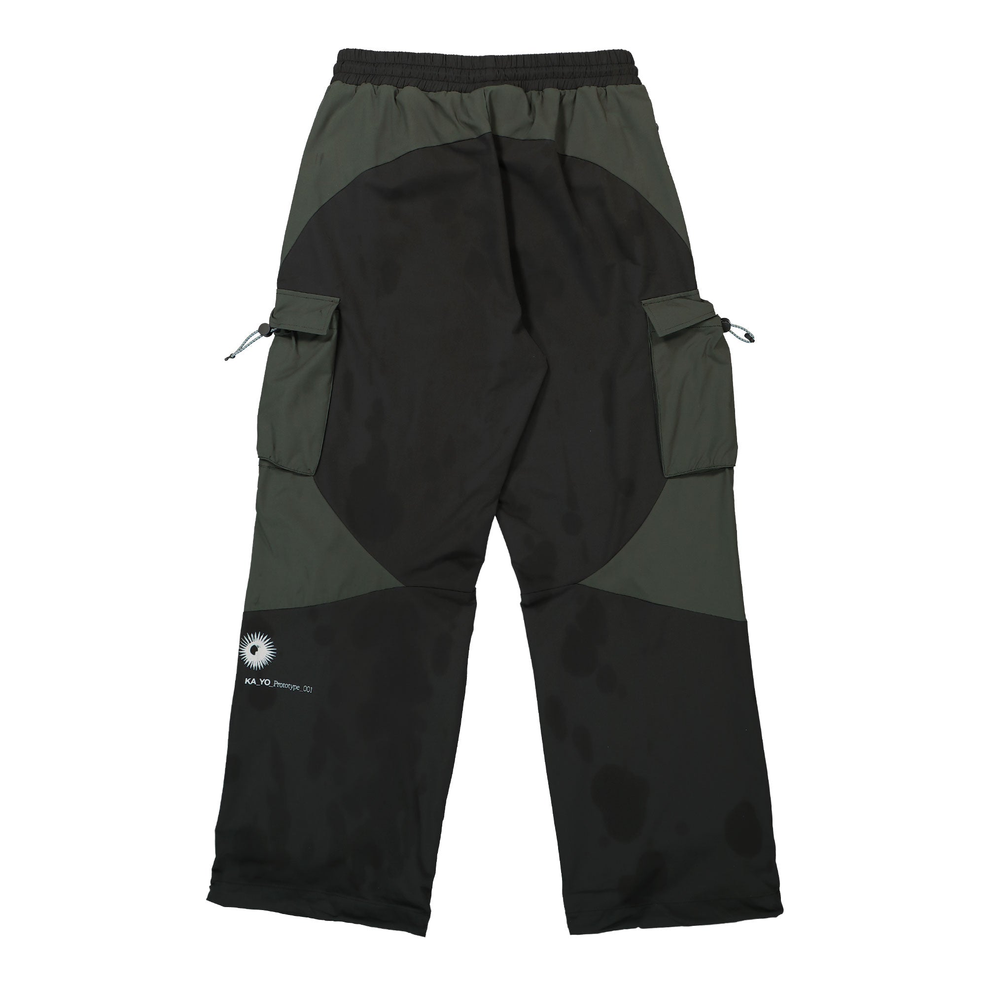 KA_YO_Prototype Parachute Mix Pant Black Sweat & Track Pants Material | Overkill