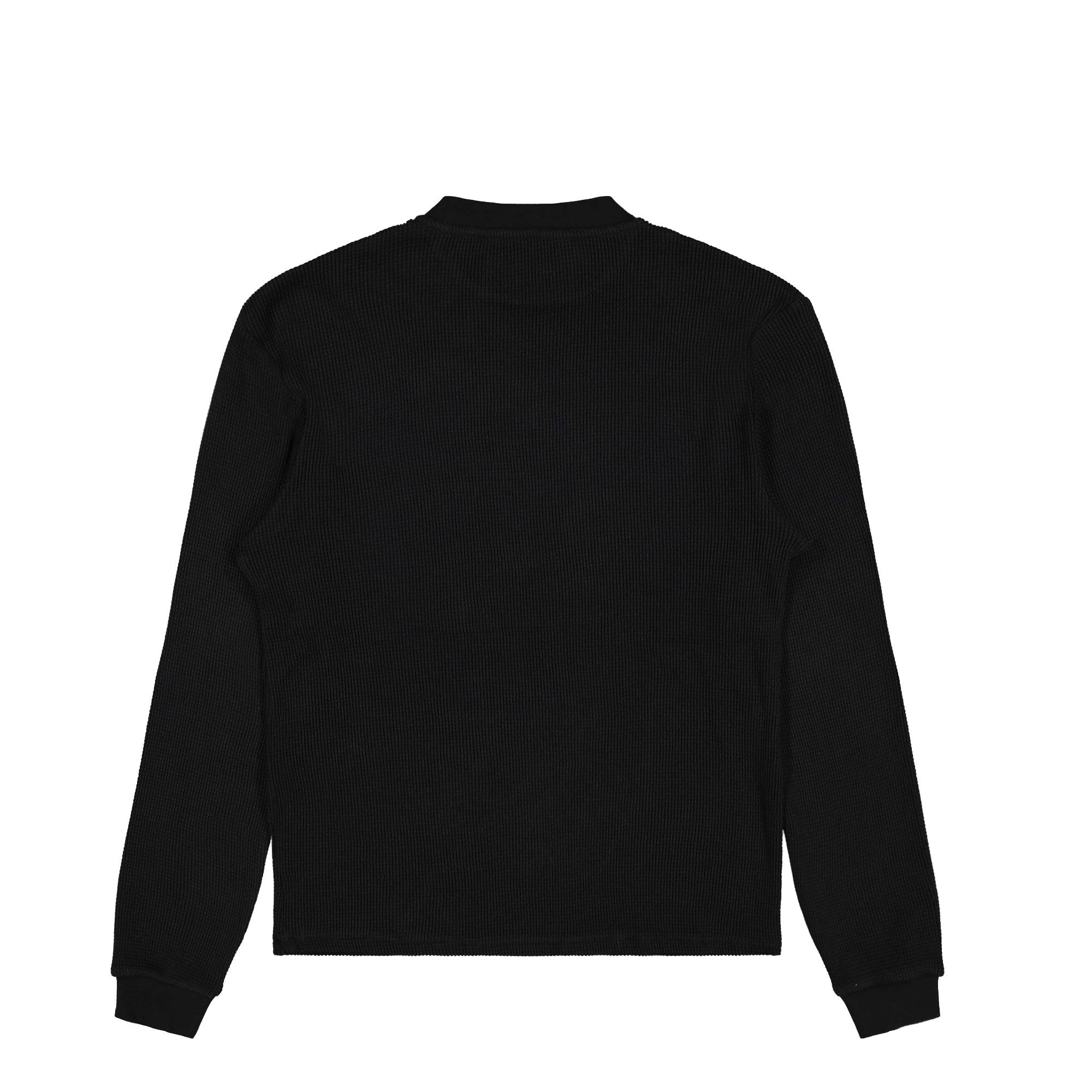 KA_YO_Prototype Waffle Thermal Sweater Black Sweatshirt 80030 510 Close-up | Overkill