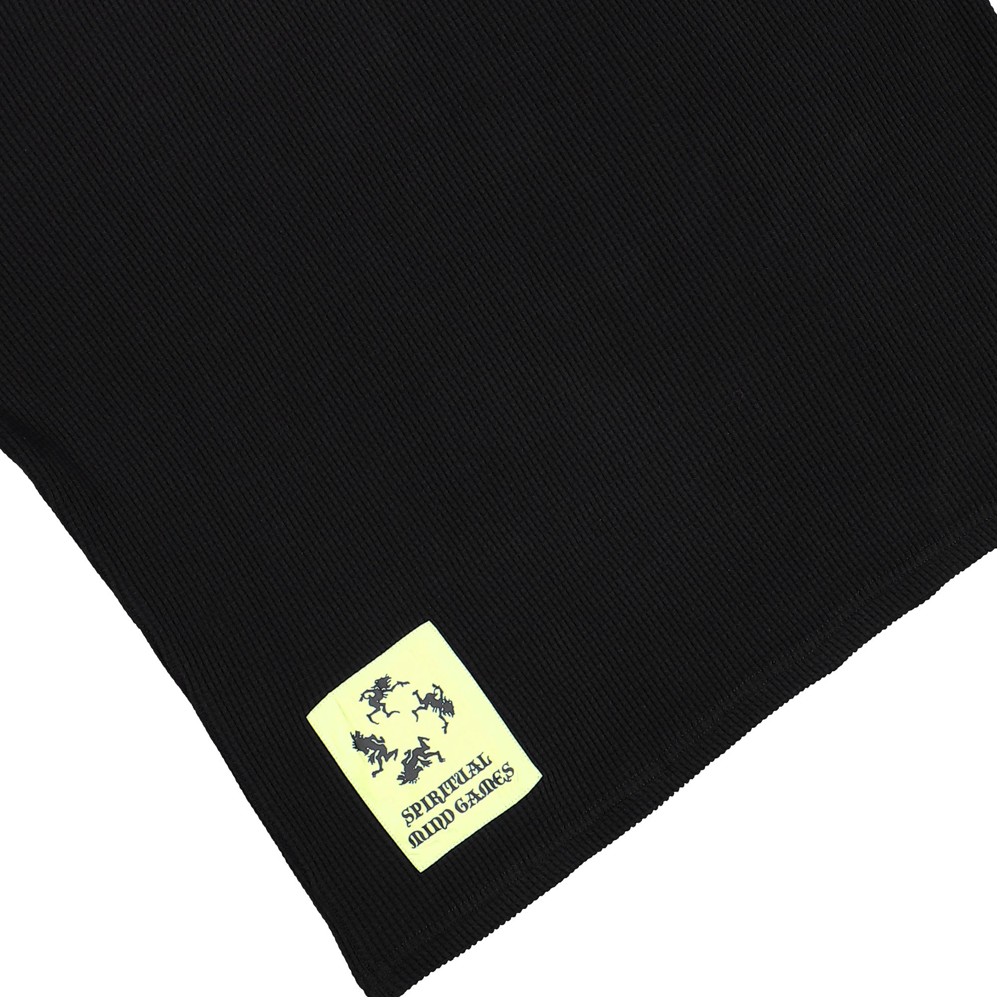 KA_YO_Prototype Waffle Thermal Sweater Black Sweatshirt 80030 510 Detail View 1 | Overkill