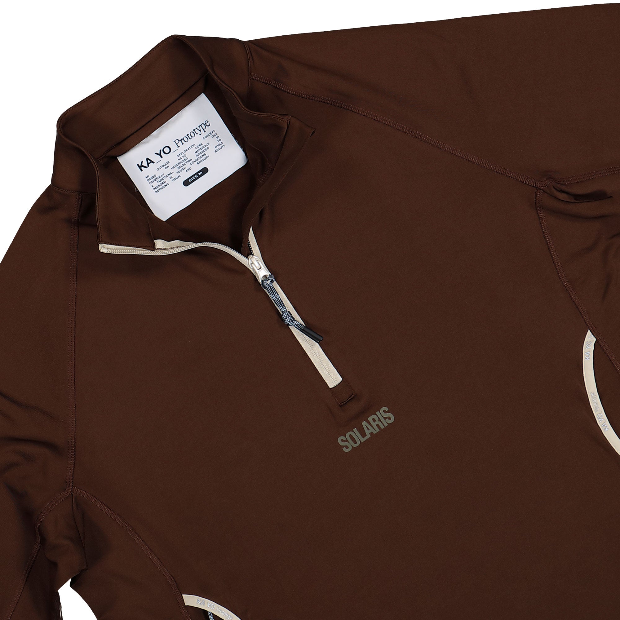 KA_YO_Prototype Half Zip Base Layer Solaris Burnt Wine Activwear Top 80040 872 Detailfoto | Overkill