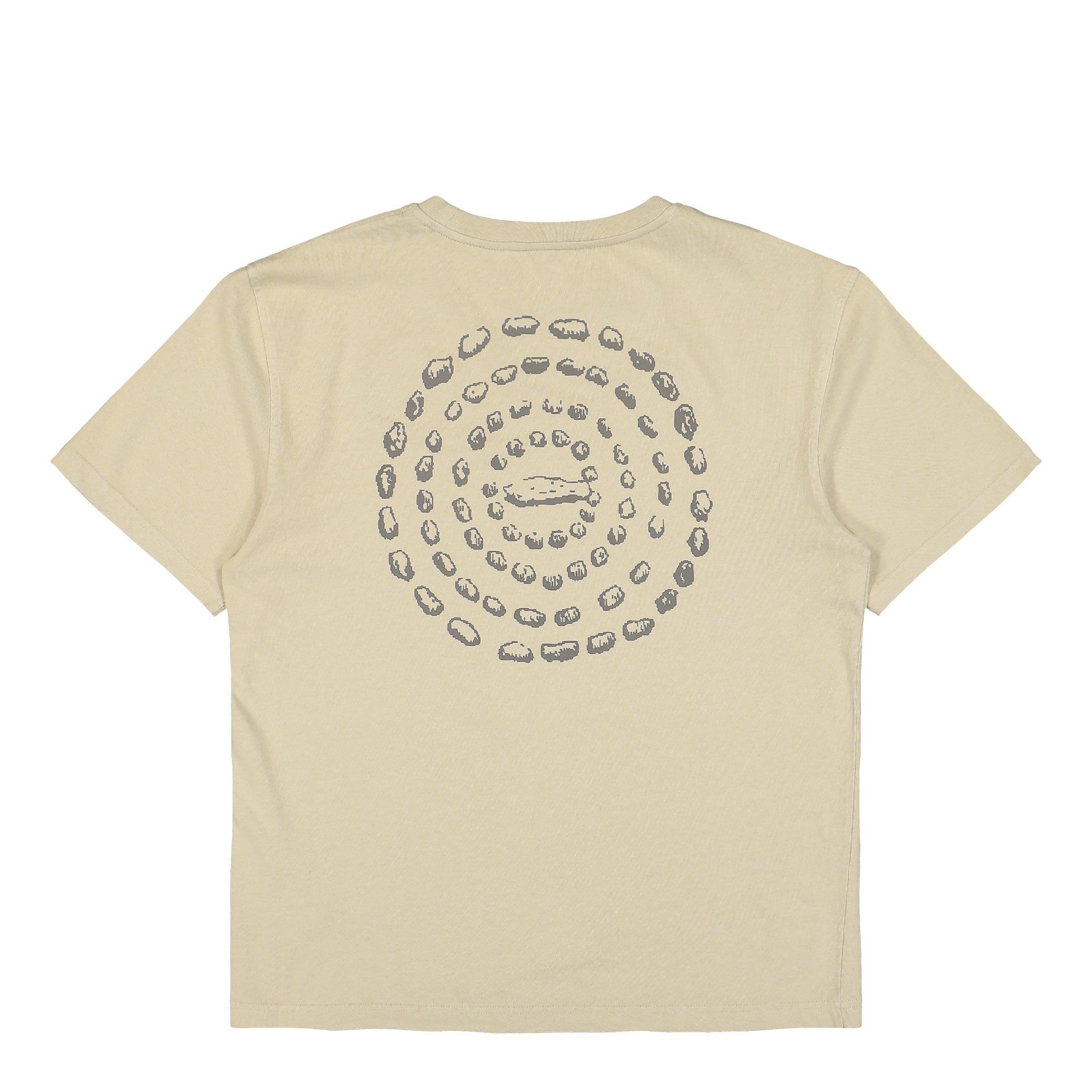 KA_YO_Prototype Boxy Graphic Tee Plaza Taupe T-Shirts 80053 647 Close-up | Overkill