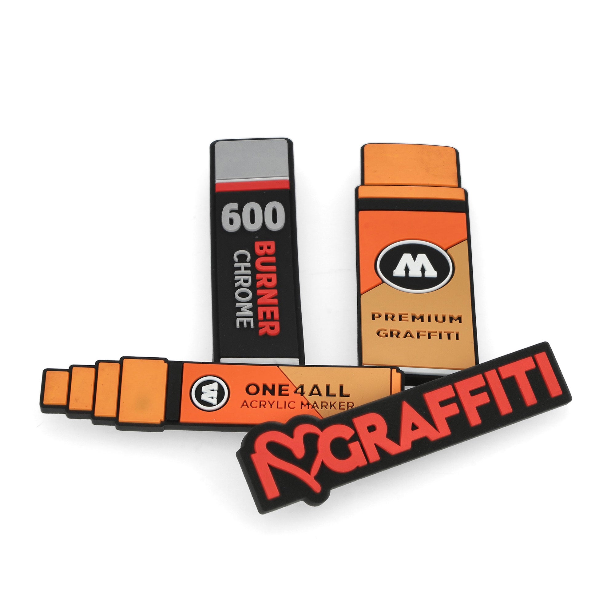 Molotow Magnet Set 4 Pcs Multicolor Fridge Magnets 800766 | Overkill