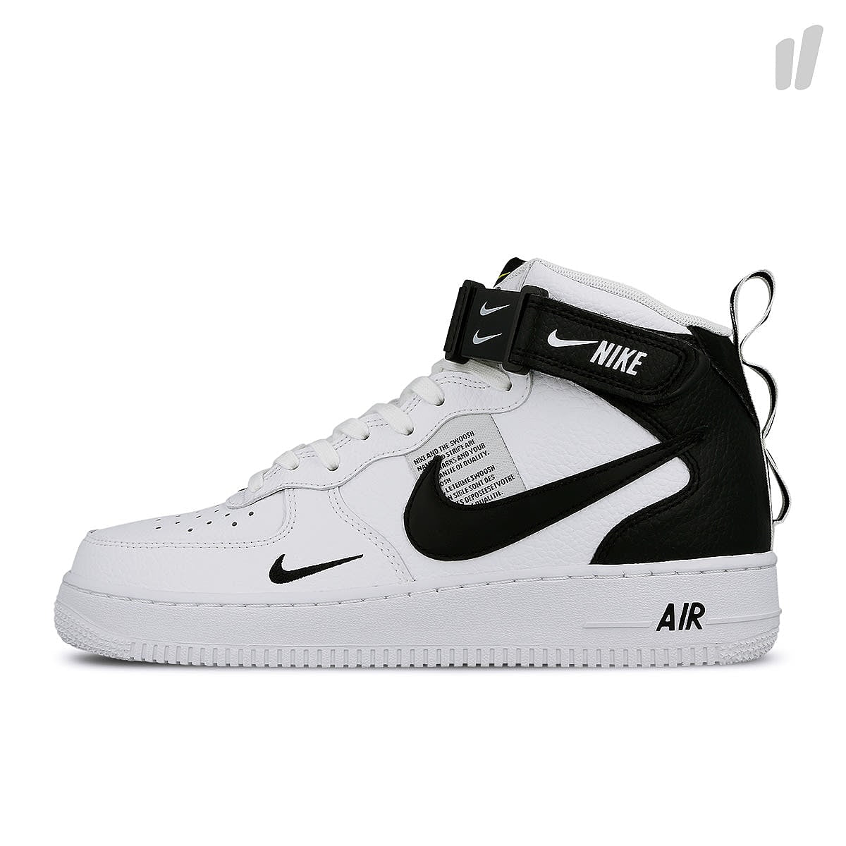 Nike air force 1 mid `07 lv8 White / Black - Tour Yellow Mid Top Sneakers 804609 103 | Overkill