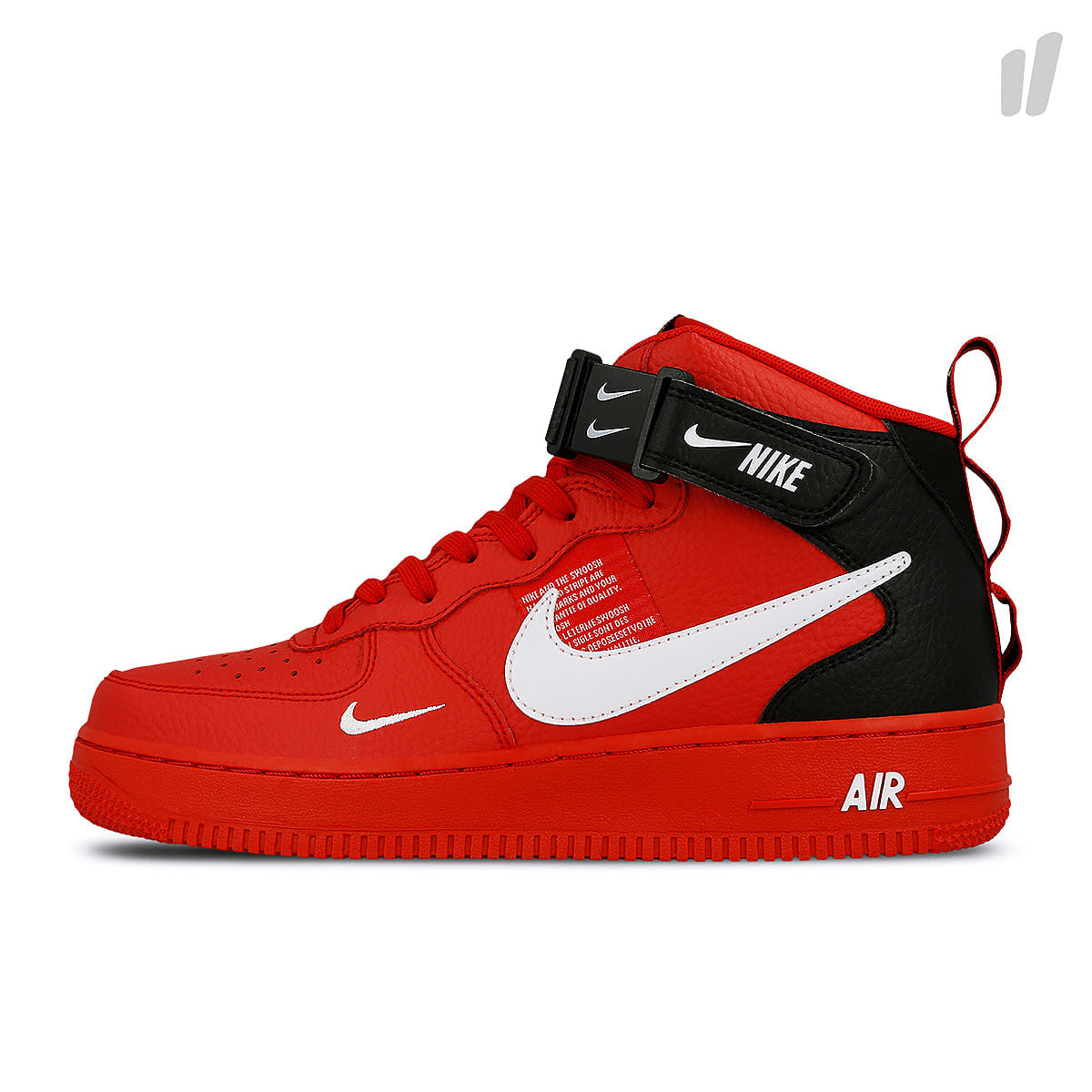 Nike air force 1 mid `07 lv8 University Red / White - Black - Tour Yellow Mid Top Sneakers 804609 605 | Overkill