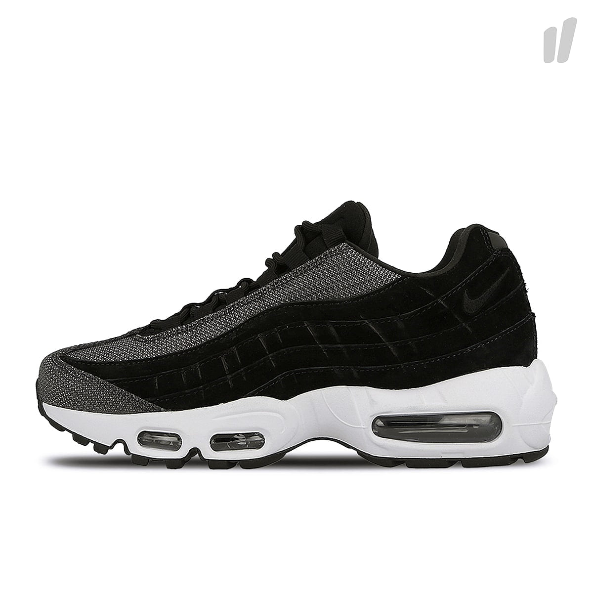 Nike wmns air max 95 premium Black / Black - White Sneakers 807443 014 | Overkill