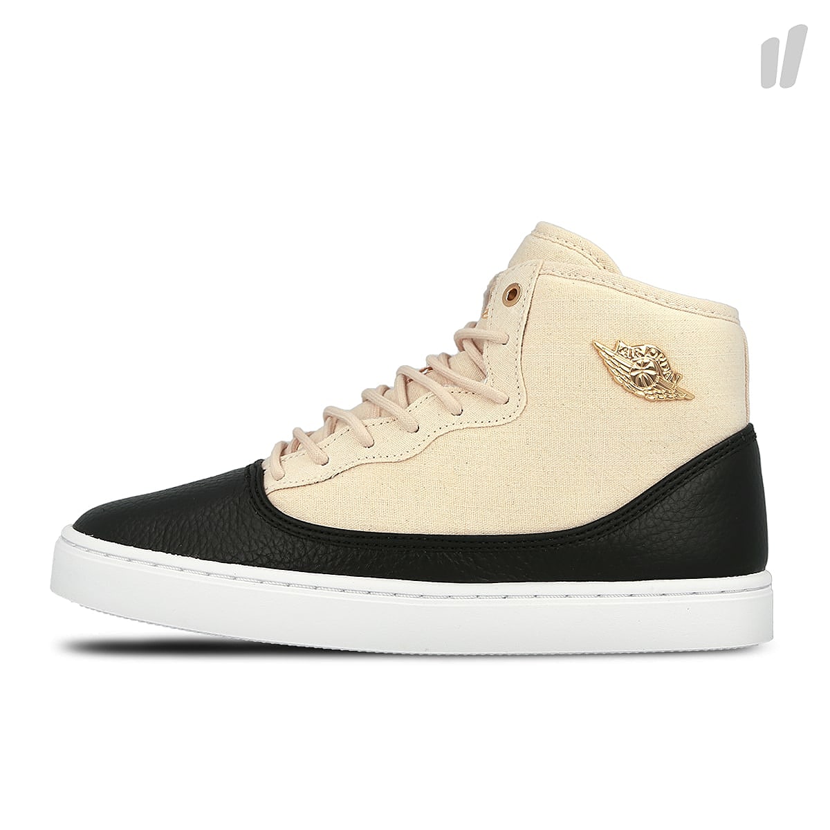 Jordan Air Jordan Jasmine Premium HC GS Pearl White-Metallic Gold - Black - Gym Red High Top Sneakers 807711 207 | Overkill