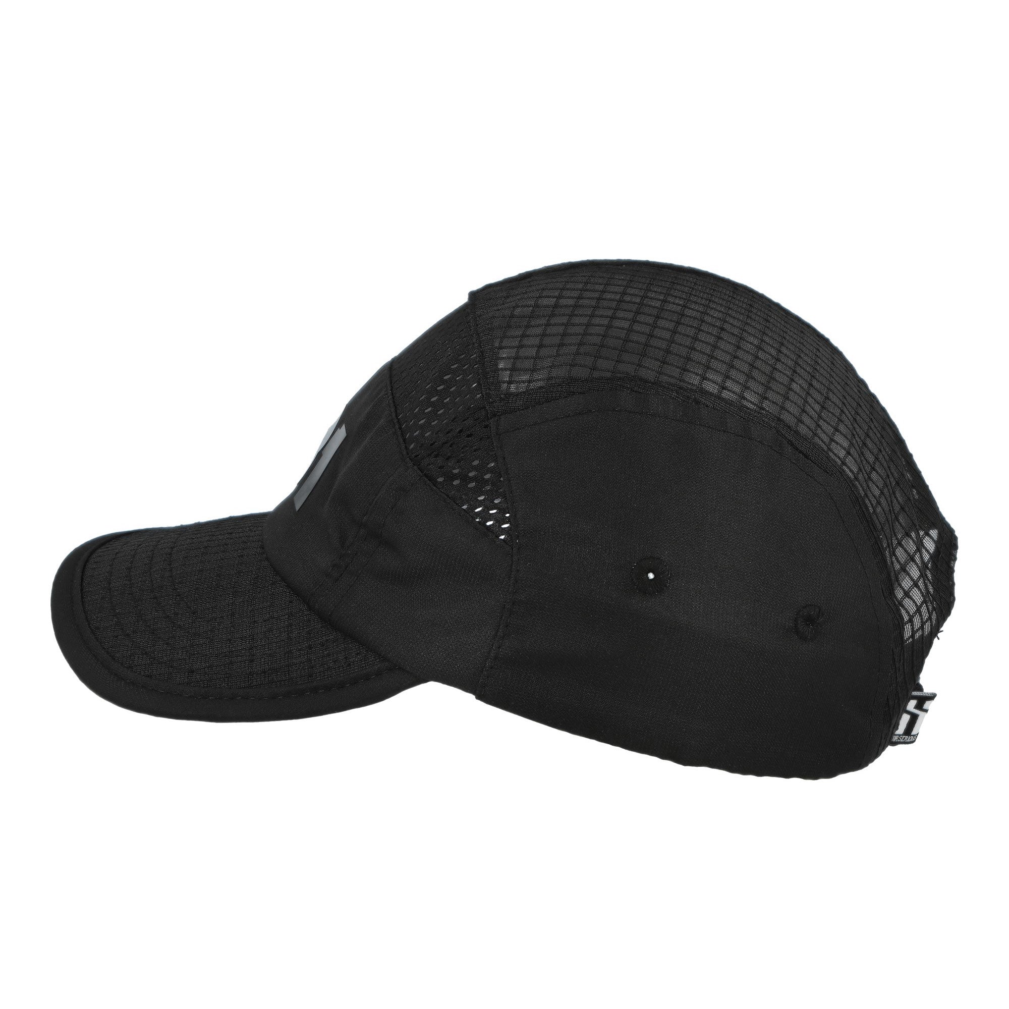 81 x Mr. Serious 10 Panel Mesh Cap 81 Cap Black Panel Cap 81-X-MS-BLK Close-up | Overkill