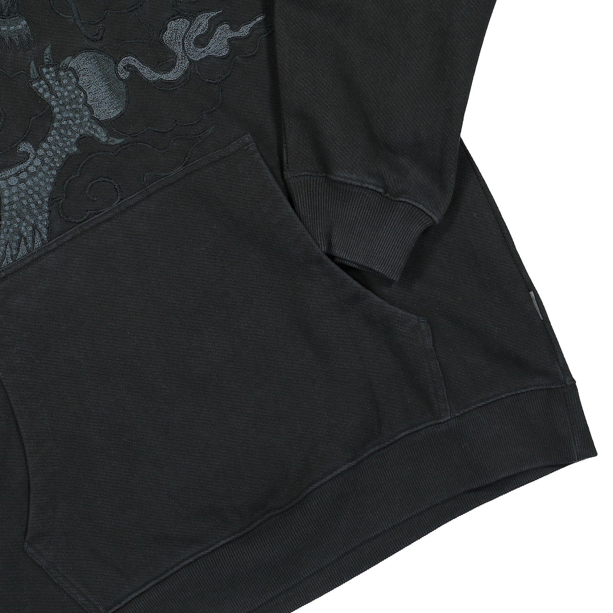 Maharishi Tibetan Dragon Hooded Sweat Black Hoodies Detailfoto | Overkill