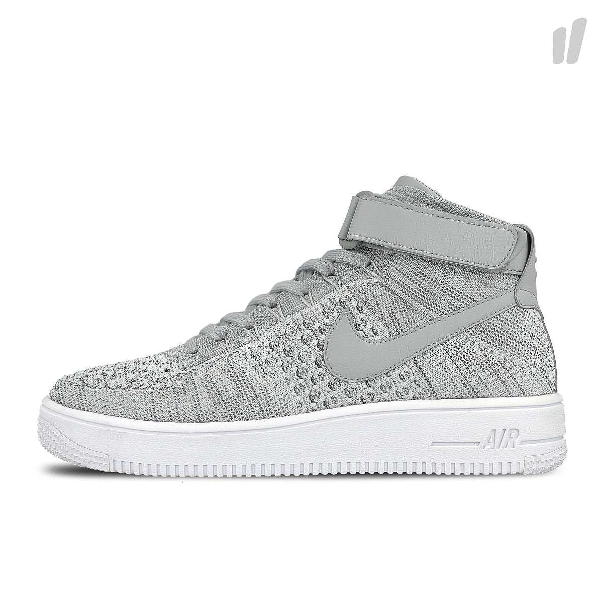 Nike air force 1 ultra flyknit mid Wolf Grey / Wolf Grey - White Mid Top Sneakers 817420 003 | Overkill