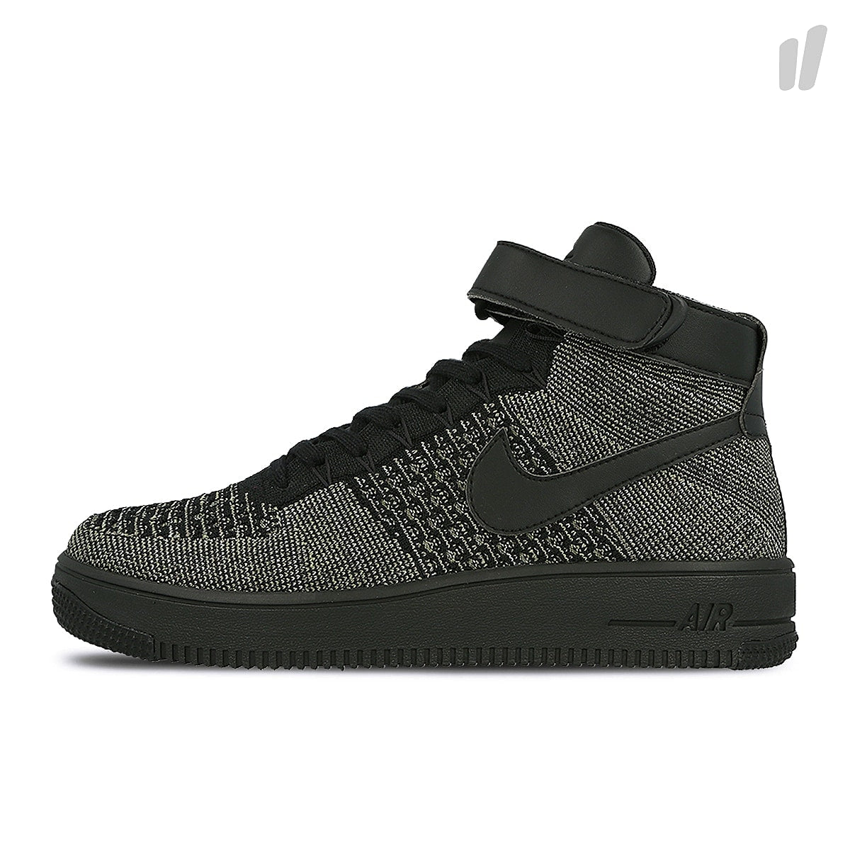Nike air force 1 ultra flyknit mid Palm Green-Black White Mid Top Sneakers 817420 301 | Overkill