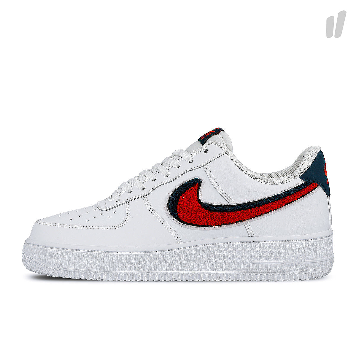 Nike air force 1 `07 lv8 White-University Red - Blue Void Low Top Sneakers 823511 106 | Overkill