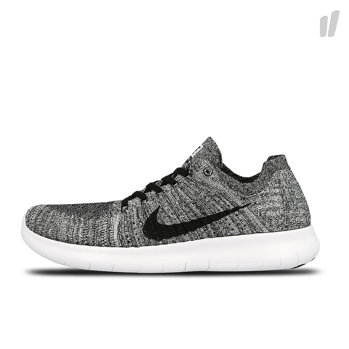 Nike free rn flyknit White-Black Sweatshirts 831069 100 | Overkill