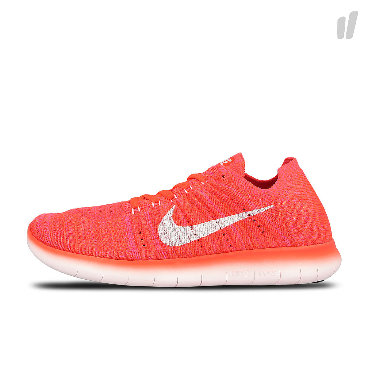 Nike wmns free rn flyknit Hyper Orange-White - Total Crimson - Pink Blast Sweatshirts 831070 801 | Overkill
