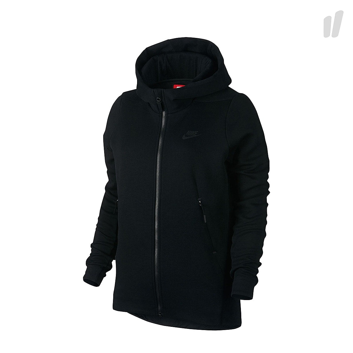 Nike Wmns Sportswear Tech Fleece Hoodie Black / Black Hoodies 831709 010 | Overkill