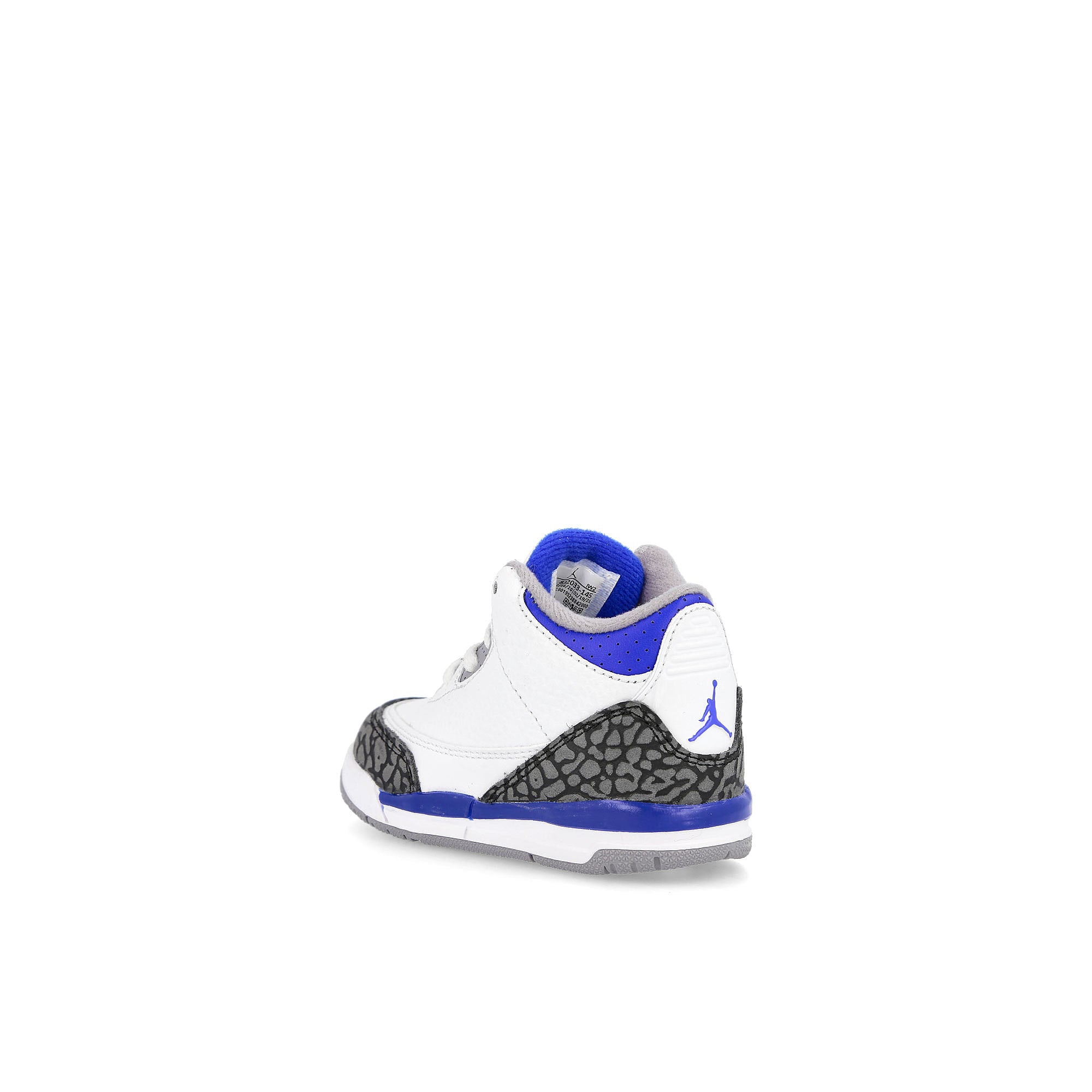 Jordan Air Jordan 3 Retro TD White / Racer Blue - Black - Cement Grey Close-up | Overkill